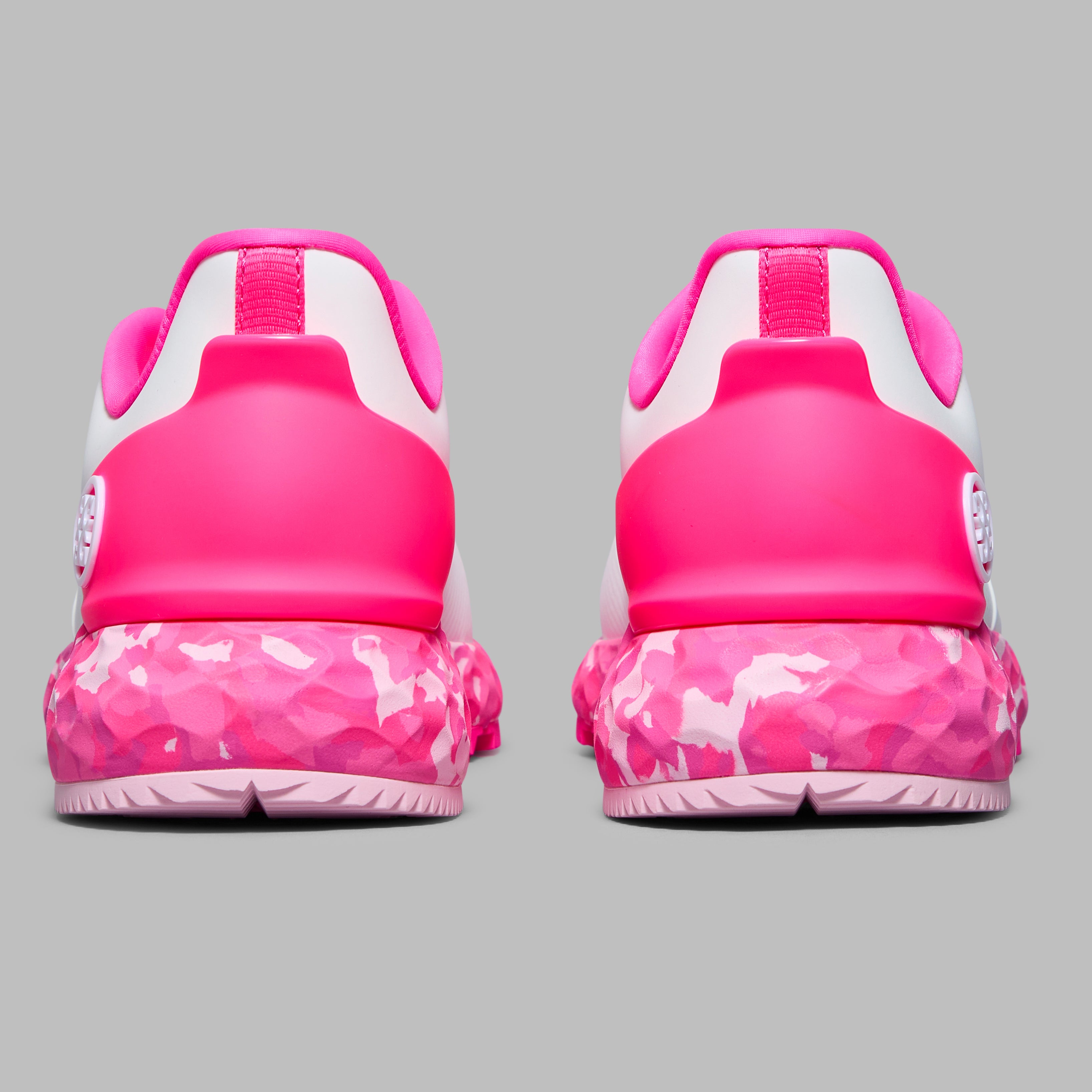 WOMEN'S MG4+ CAMO SOLE GOLF SHOE SNOW/KNOCKOUT PINK