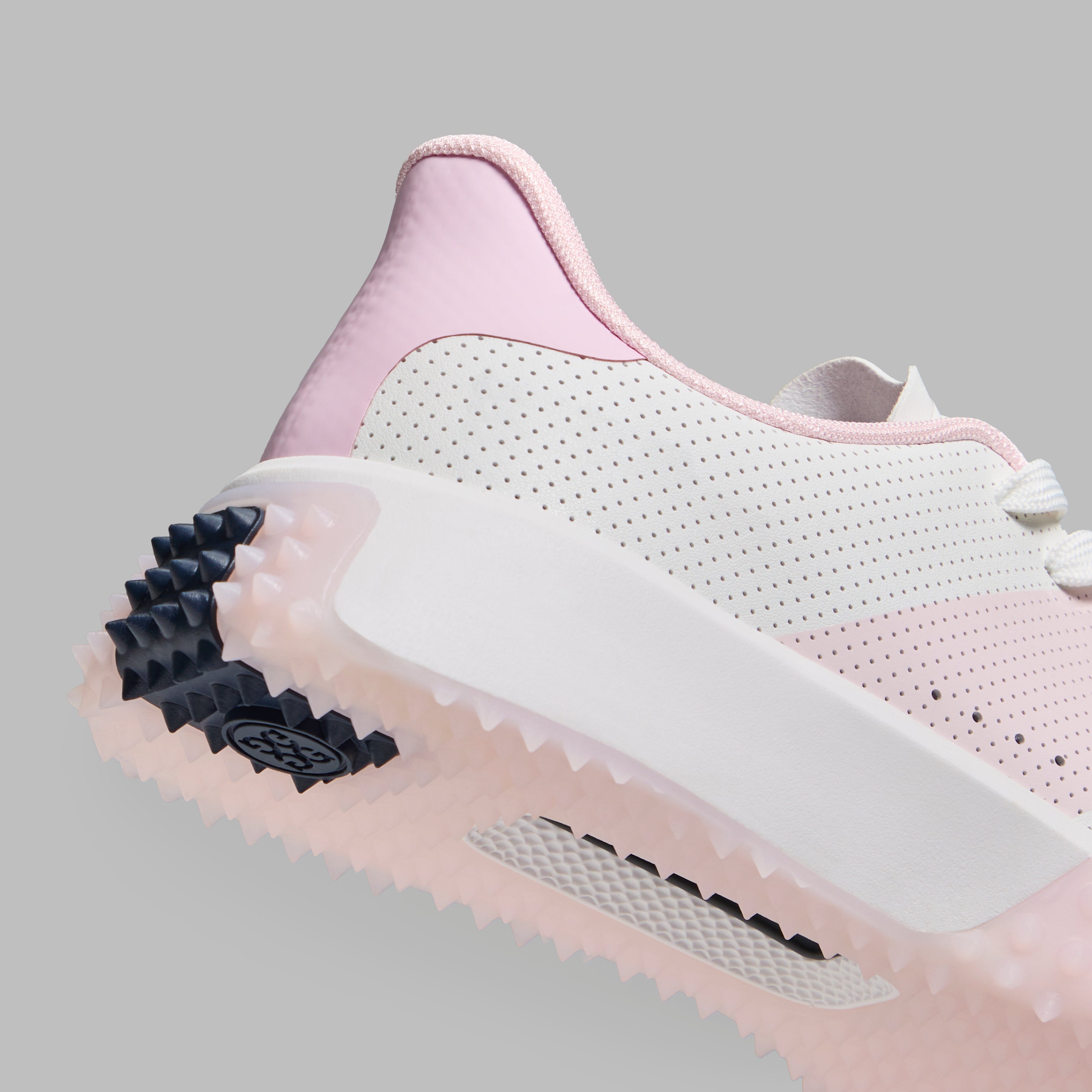 Women's G.112 Perforated Saddle Stripe Golf Shoe Snow/Blush