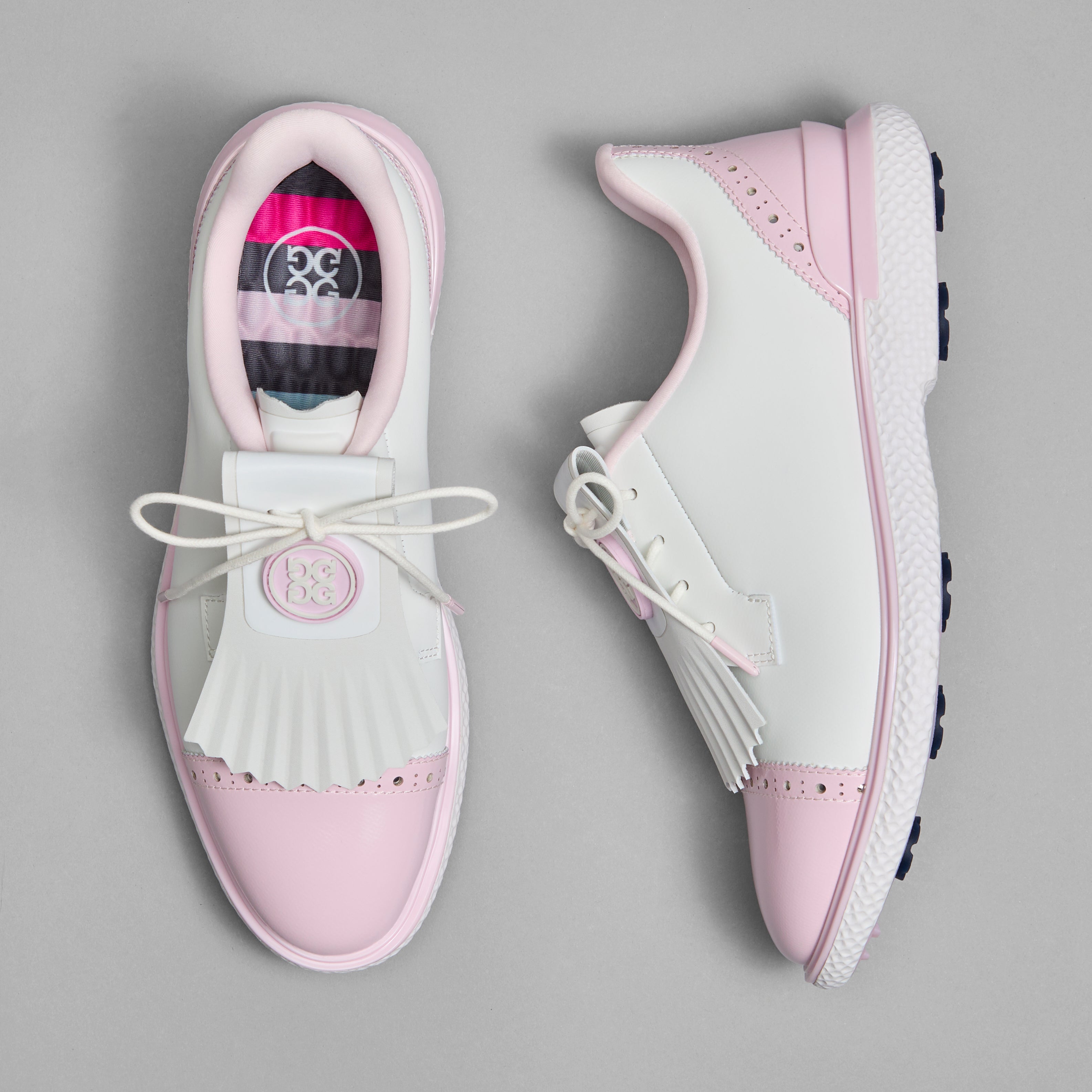 BROGUE CAP TOE T.P.U GALLIVAN2R GOLF SHOE SNOW/BLUSH