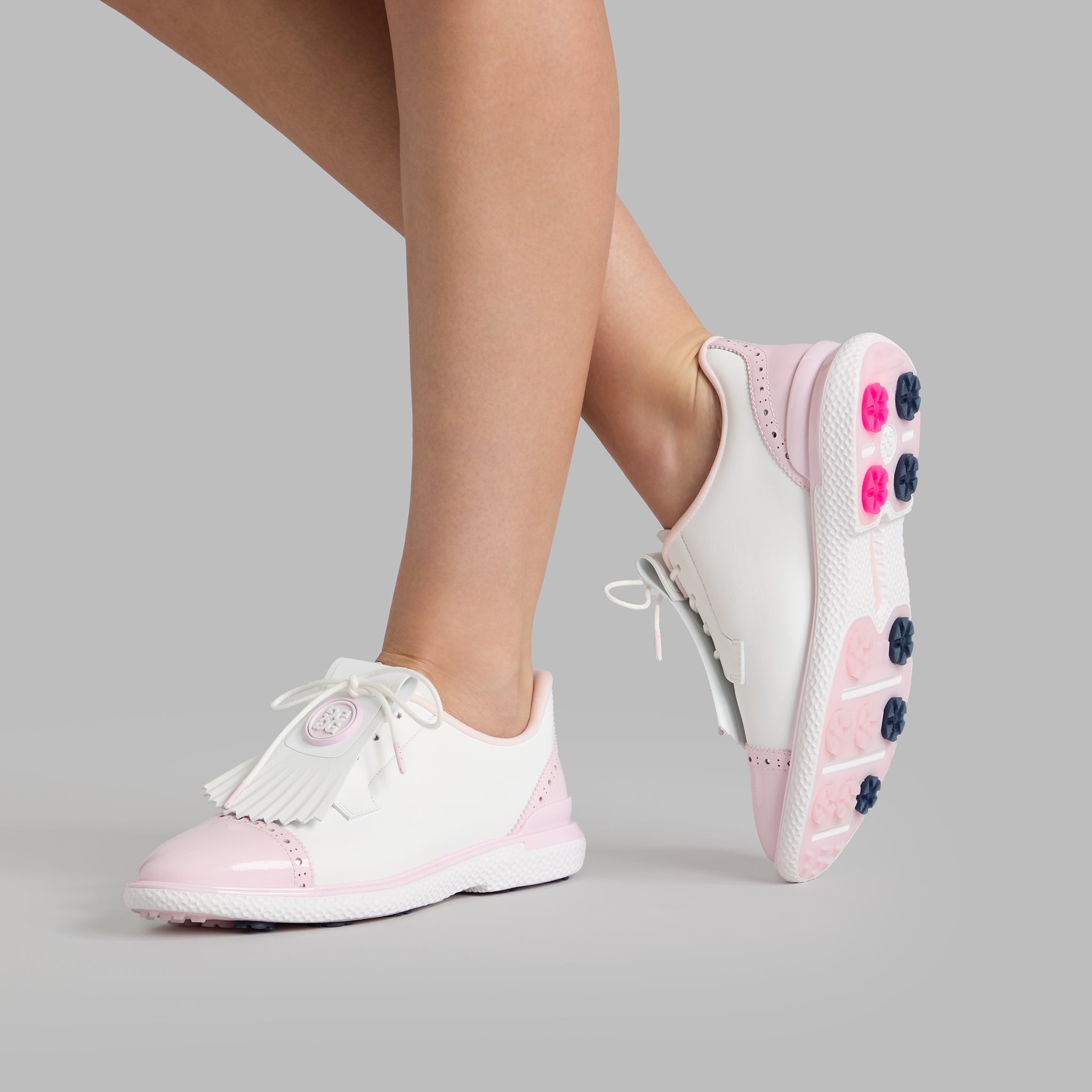 BROGUE CAP TOE T.P.U GALLIVAN2R GOLF SHOE SNOW/BLUSH