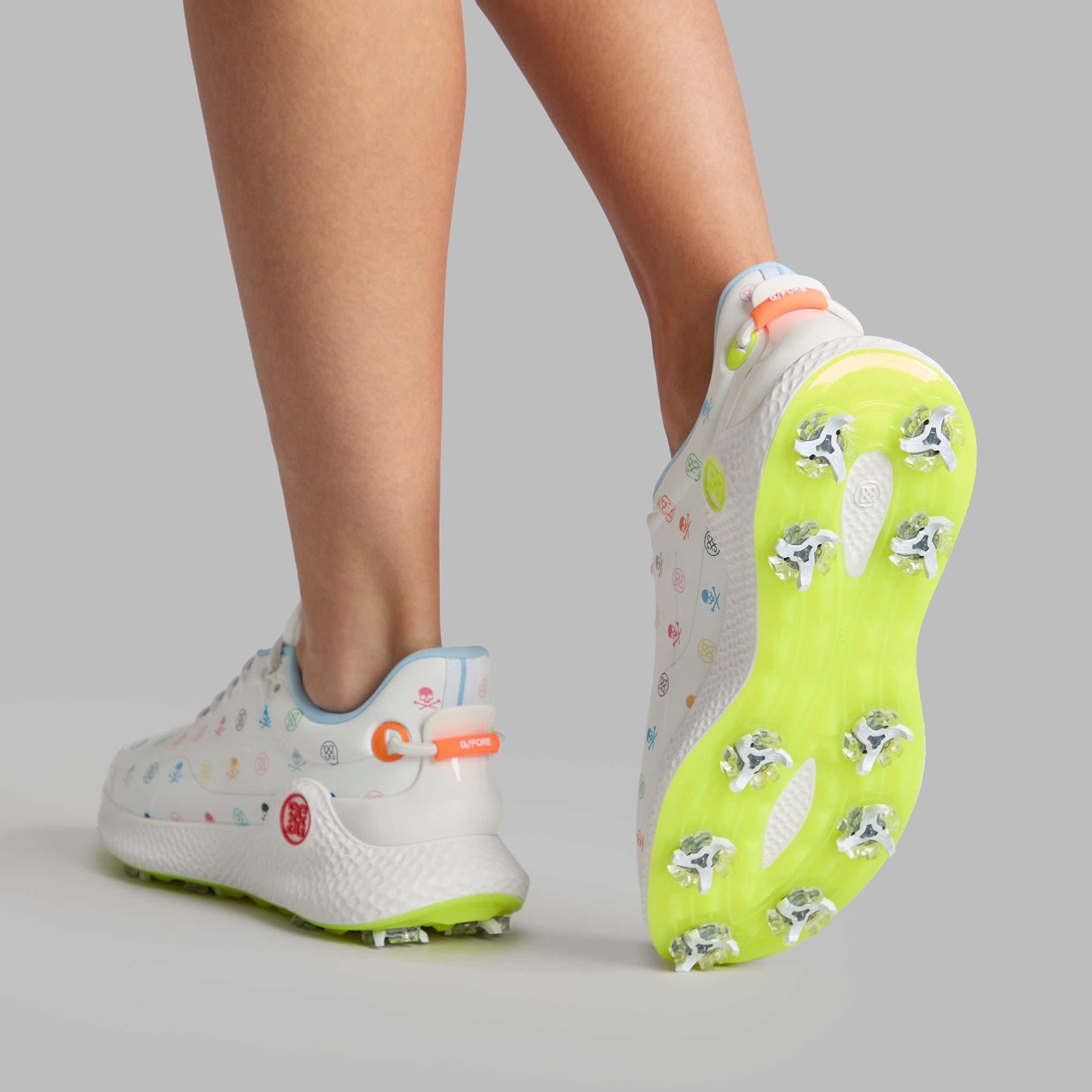 WOMEN'S MG4+ O2 G/LOCK SKULL & TEES GOLF SHOE SNOW/MULTI