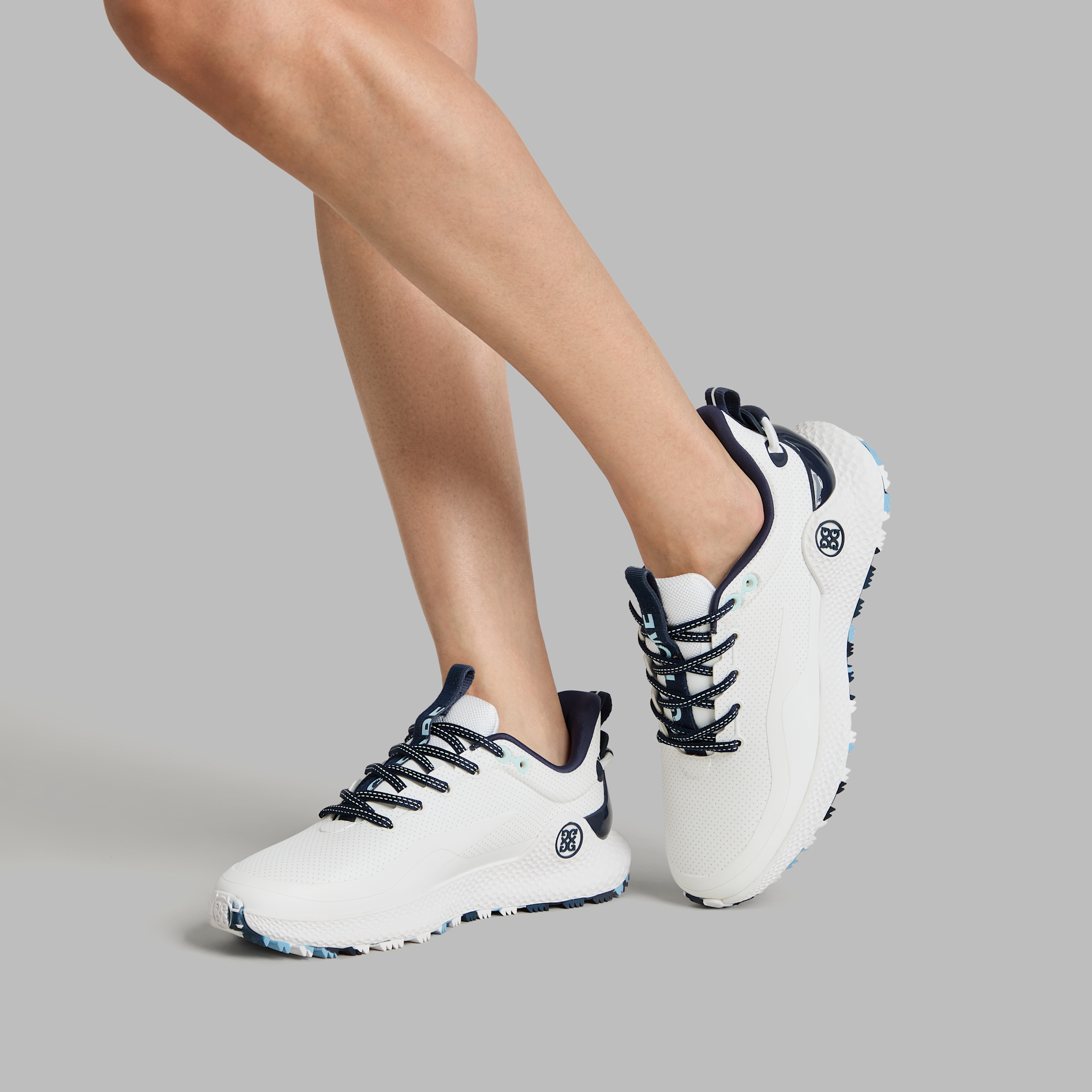 WOMEN'S MG4+ O2 PERFORATED GOLF SHOE SNOW/TWILIGHT