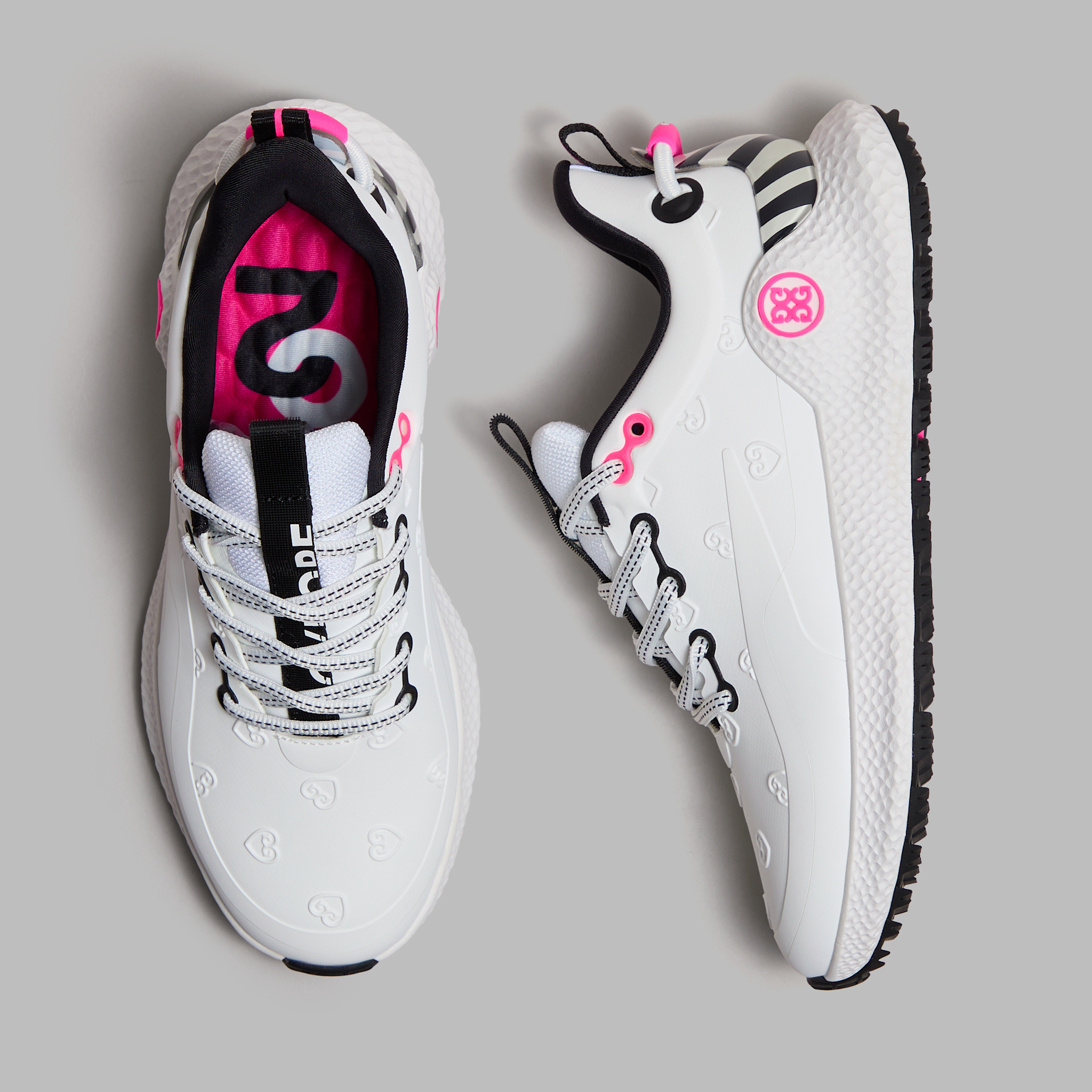 WOMEN'S MG4+ O2 EMBOSSED HEART G'S GOLF SHOE SNOW