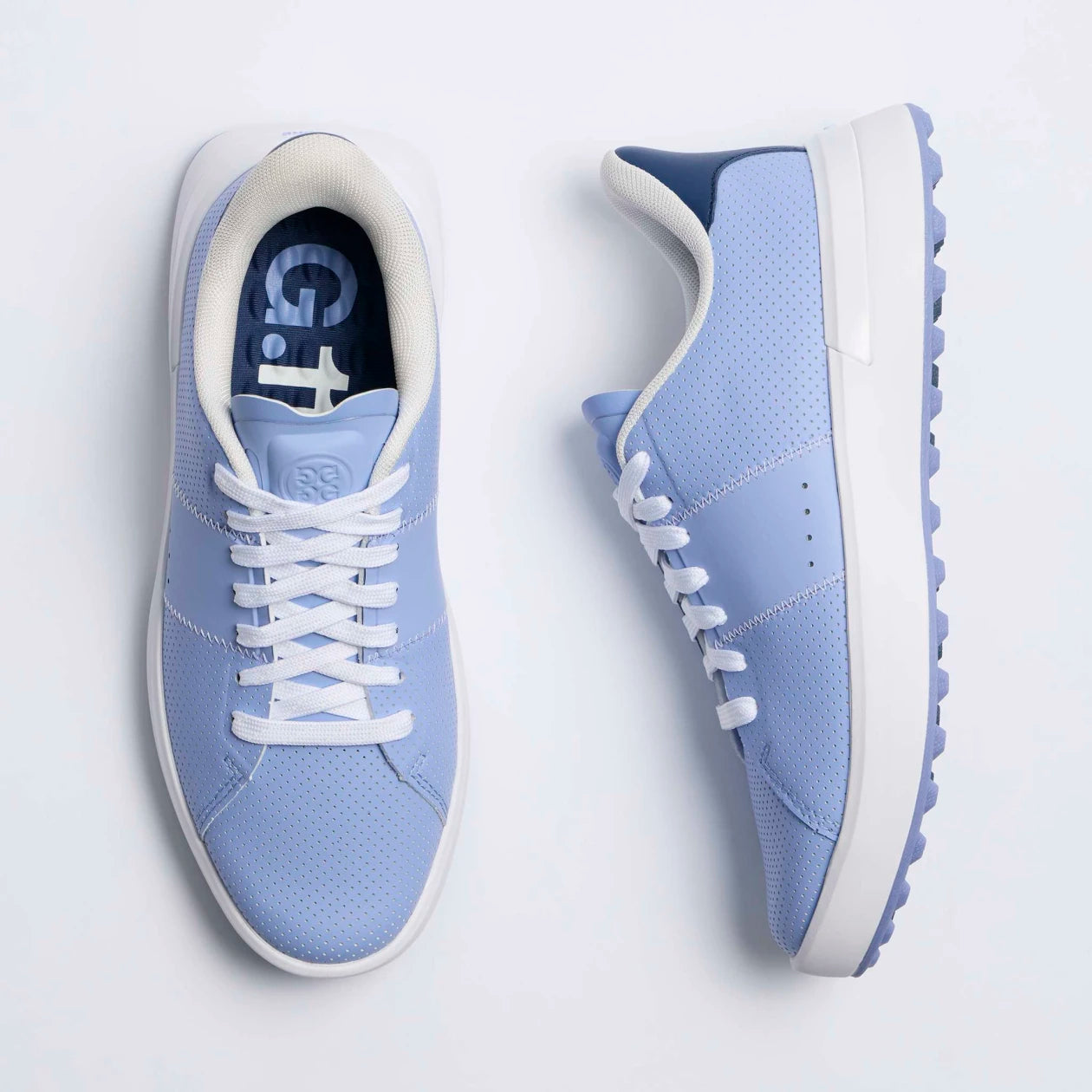 WOMEN'S G.112 PERFORATED SADDLE STRIPE GOLF SHOE WILLOW/HAZE