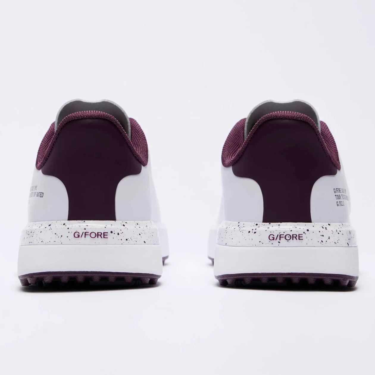 WOMEN'S G.112 GOLF SHOE SNOW/DARK PLUM
