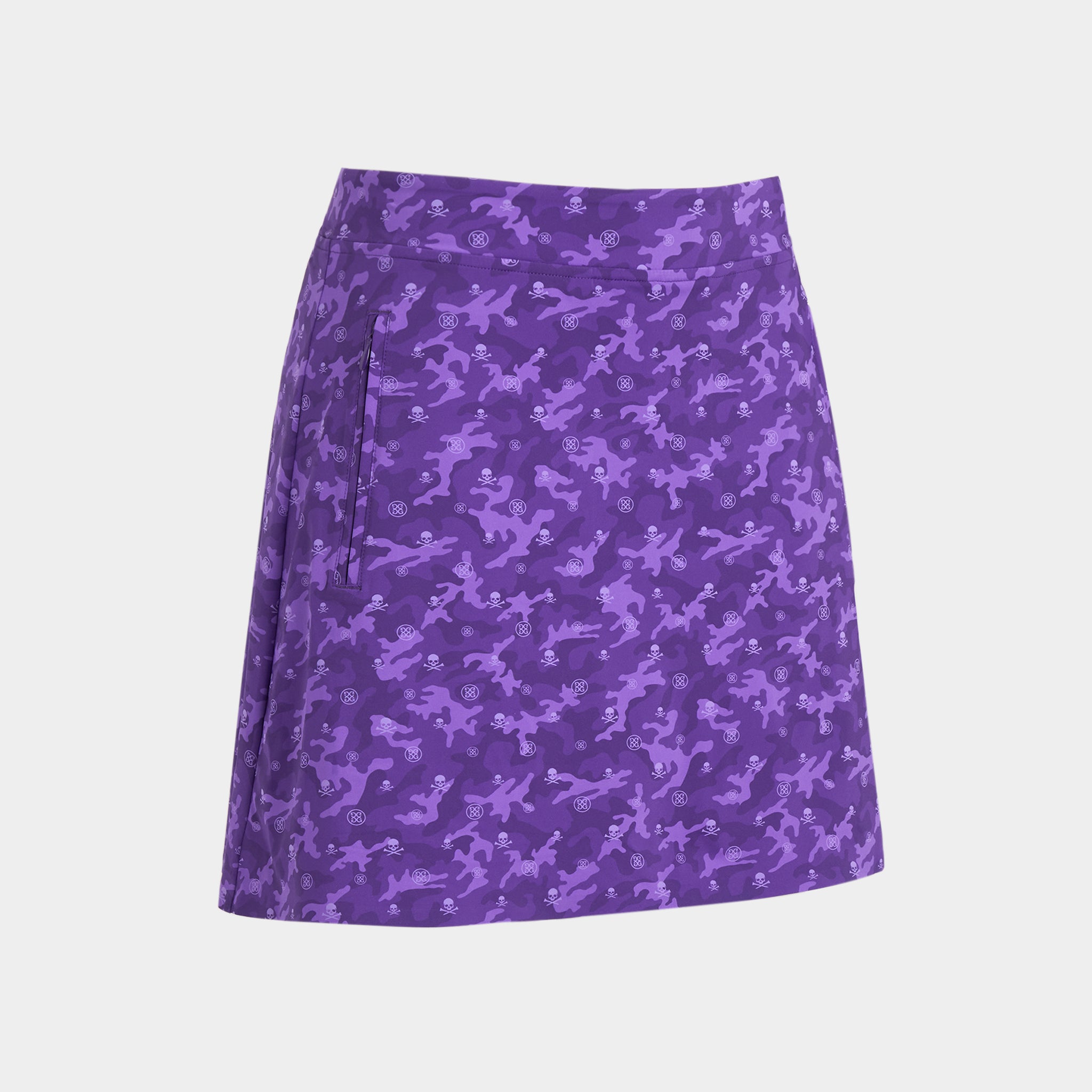 ICON CAMO SILKY TECH NYLON A-LINE SKORT MIDSUMMER