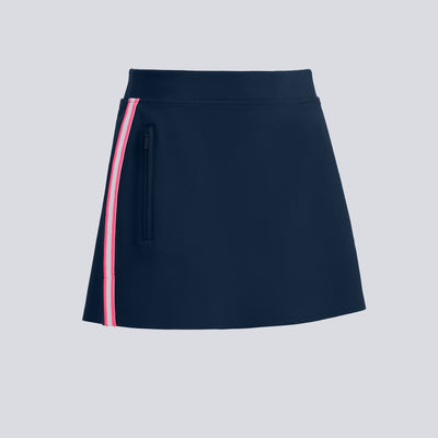 Side Stripe Stretch Scuba Skort Twilight