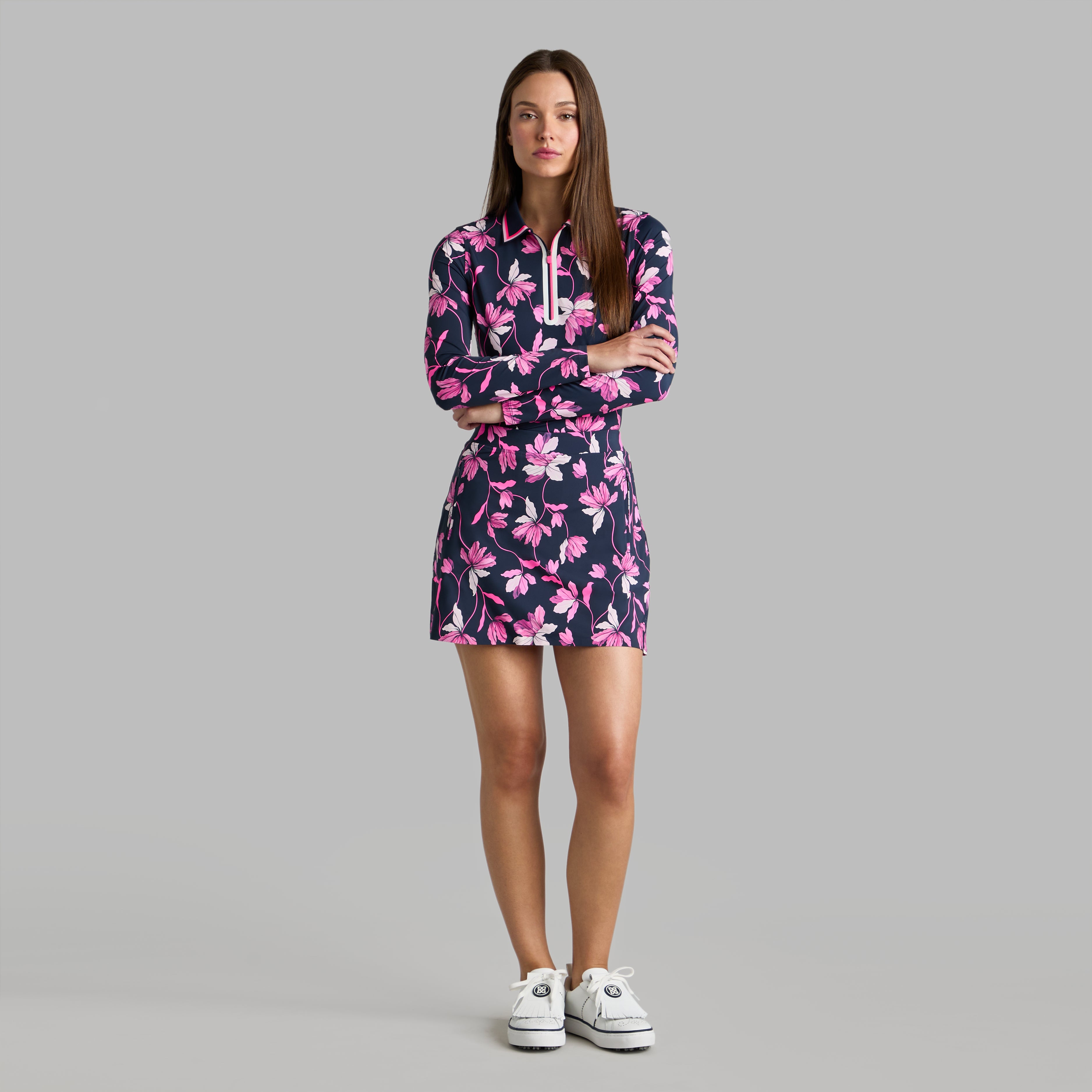 IRIS SILKY TECH NYLON SKORT TWILIGHT