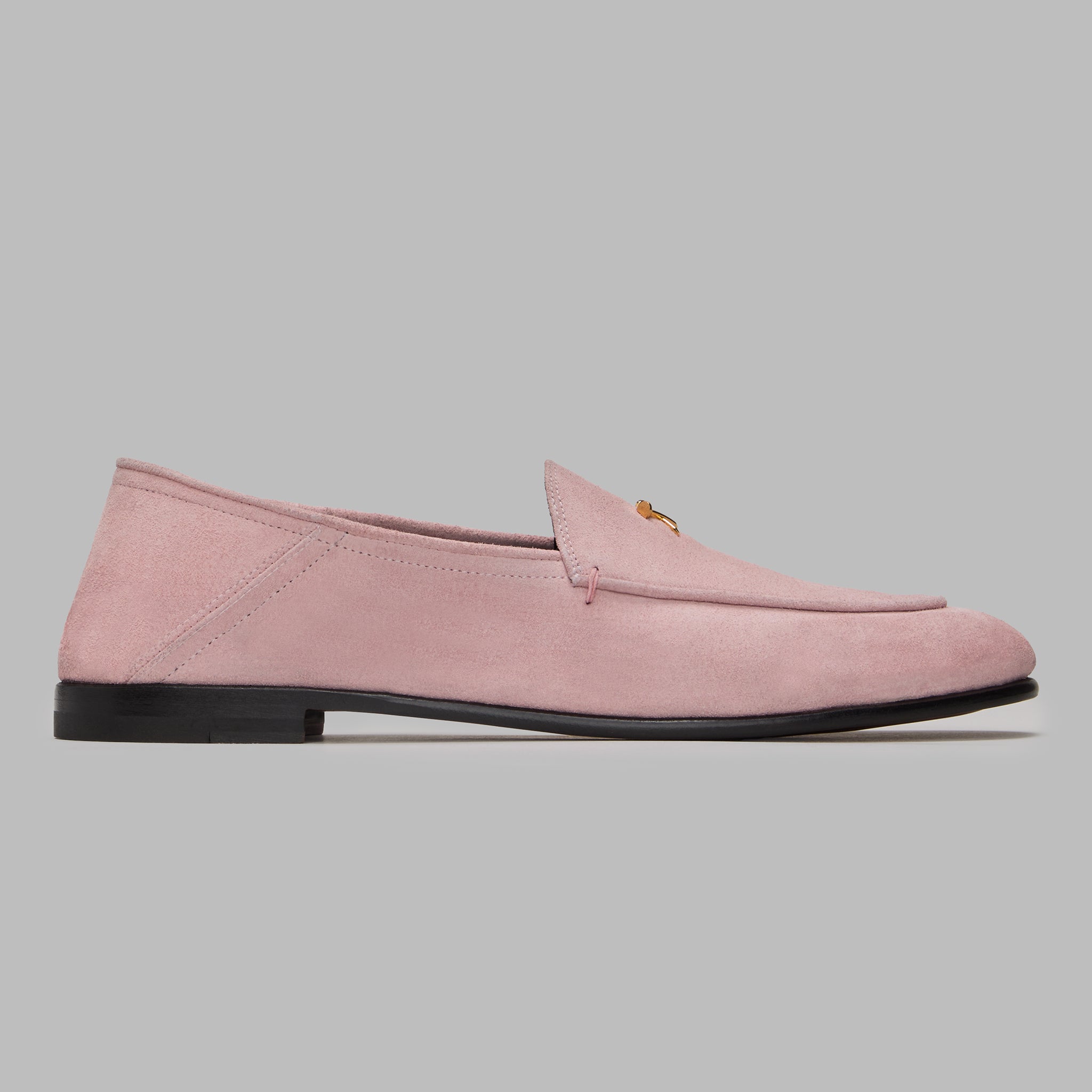 Women's Metal Tees Suede Flex Loafer Blush