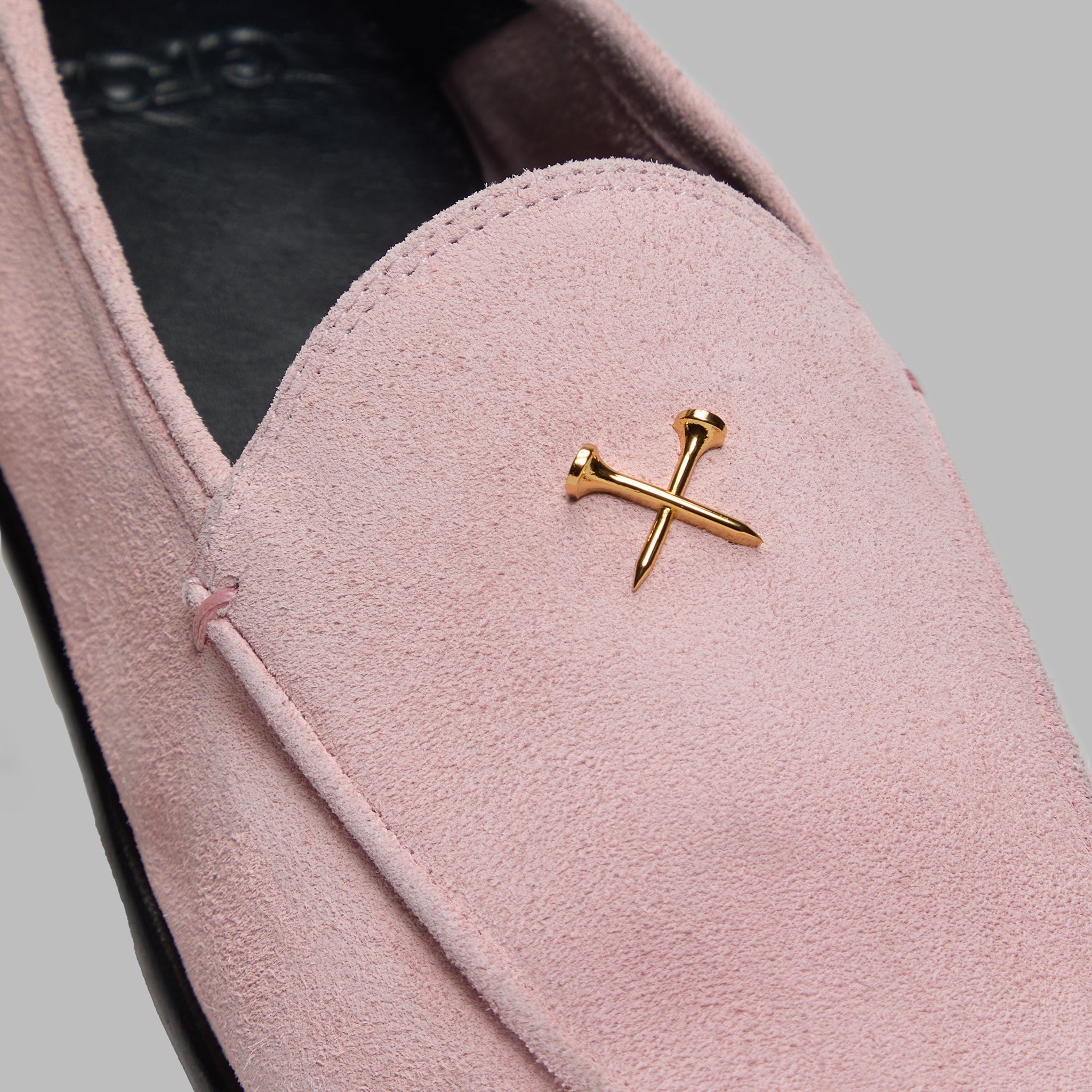 Women's Metal Tees Suede Flex Loafer Blush