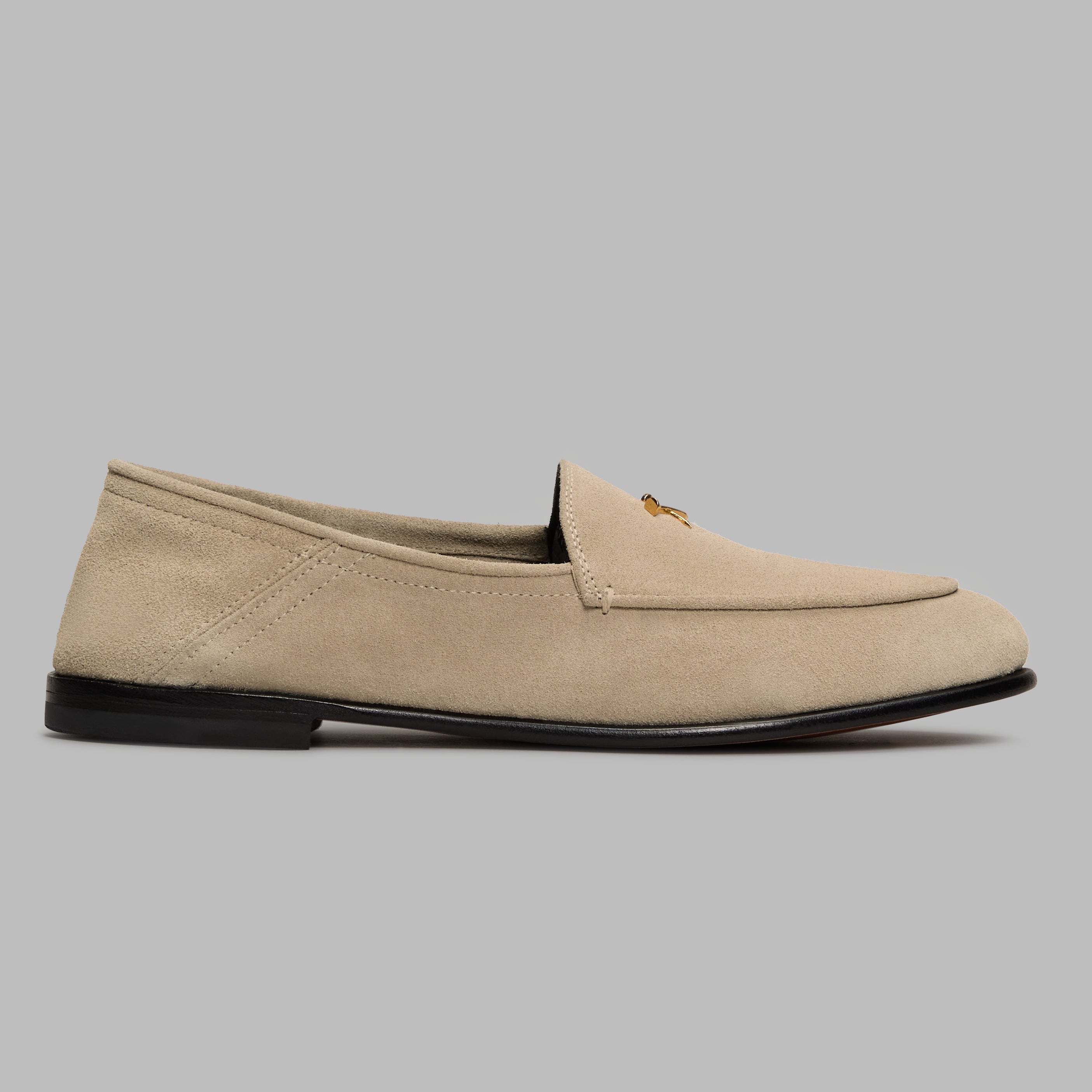 Women's Metal Tees Suede Flex Loafer Pumice
