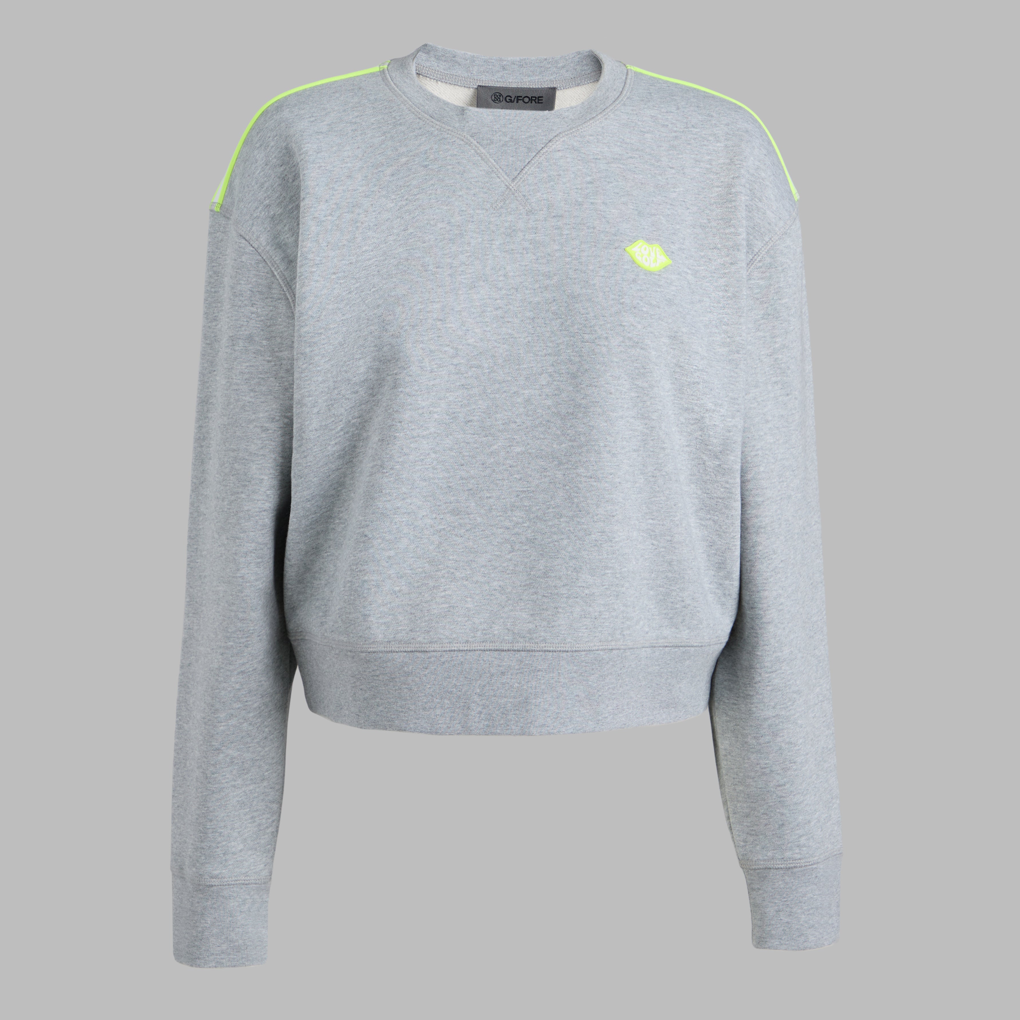 BRUSHED BACK FRENCH TERRY SWEATSHIRT MELANGE GREY