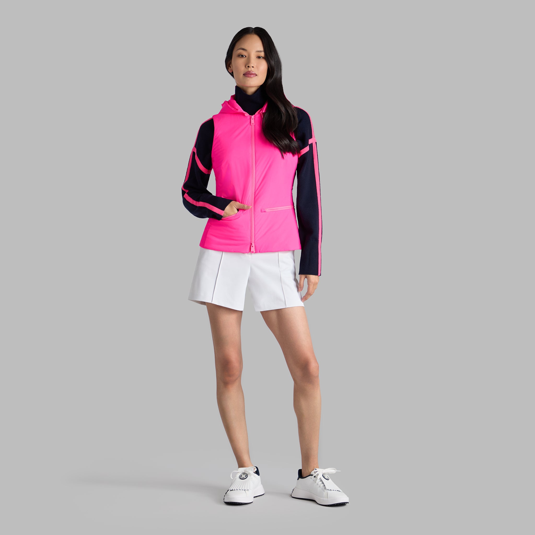 THE WHIT TAILORED DOWN VEST KNOCKOUT PINK