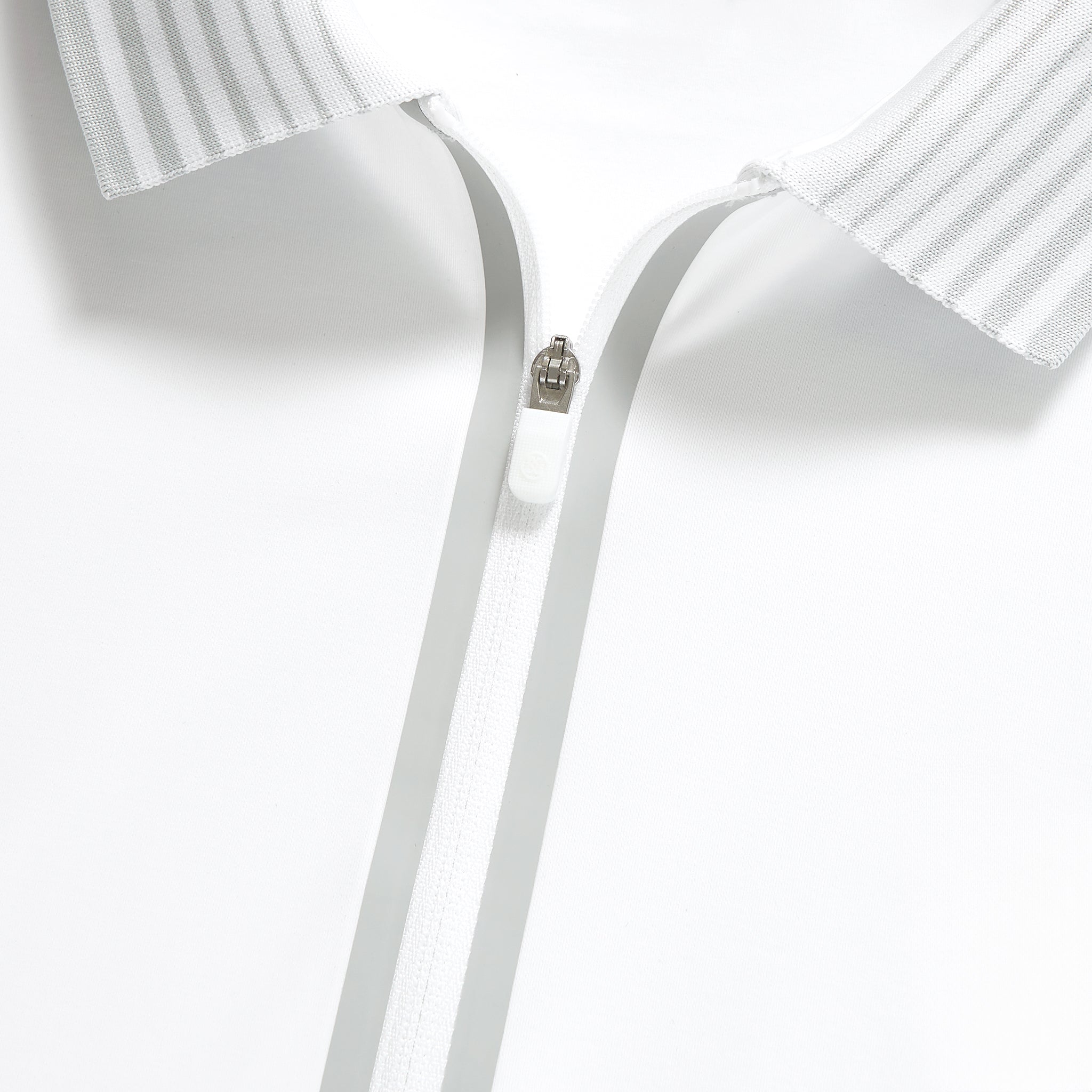 SILKY TECH NYLON ZIP POLO SNOW
