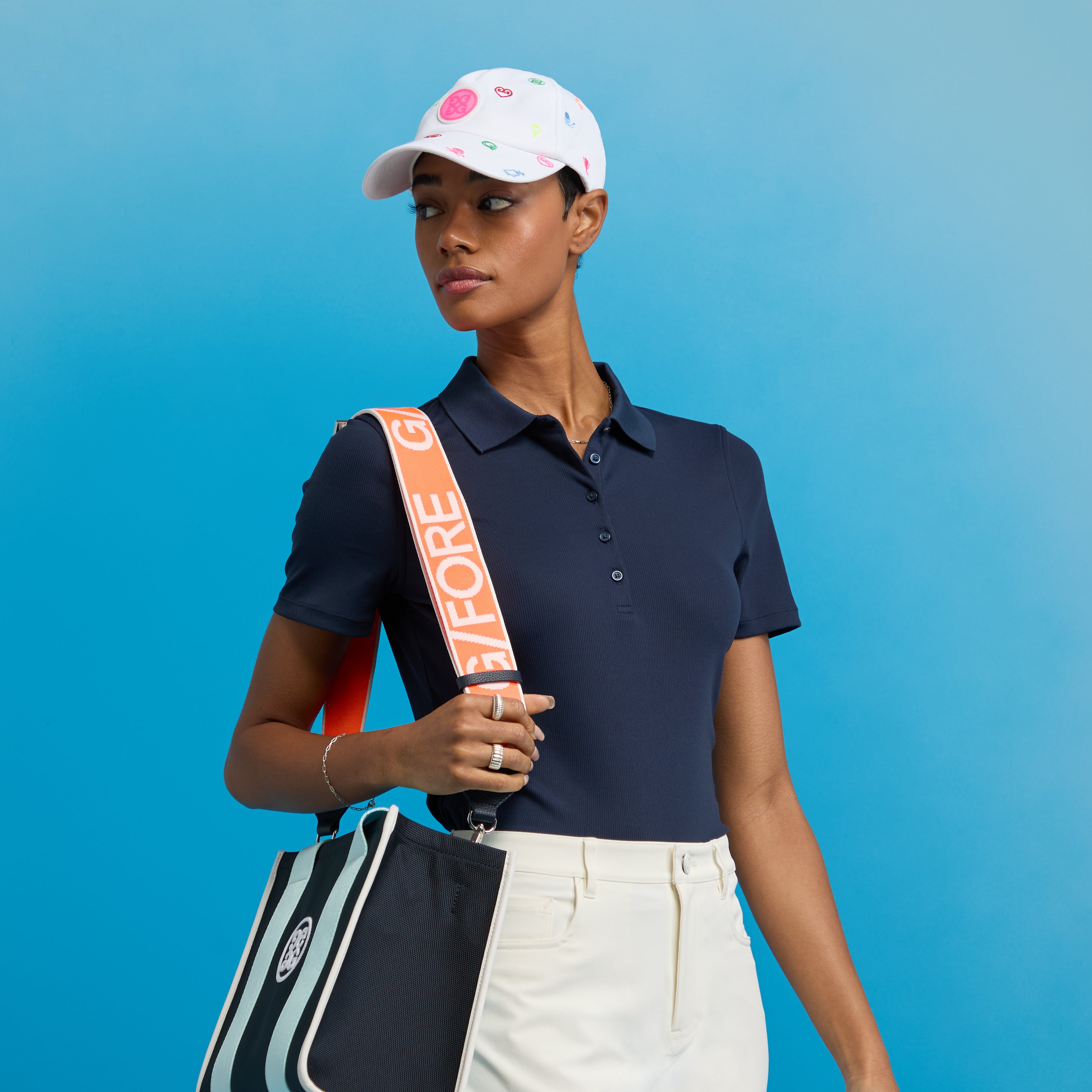 RIBBED TECH NYLON POLO TWILIGHT