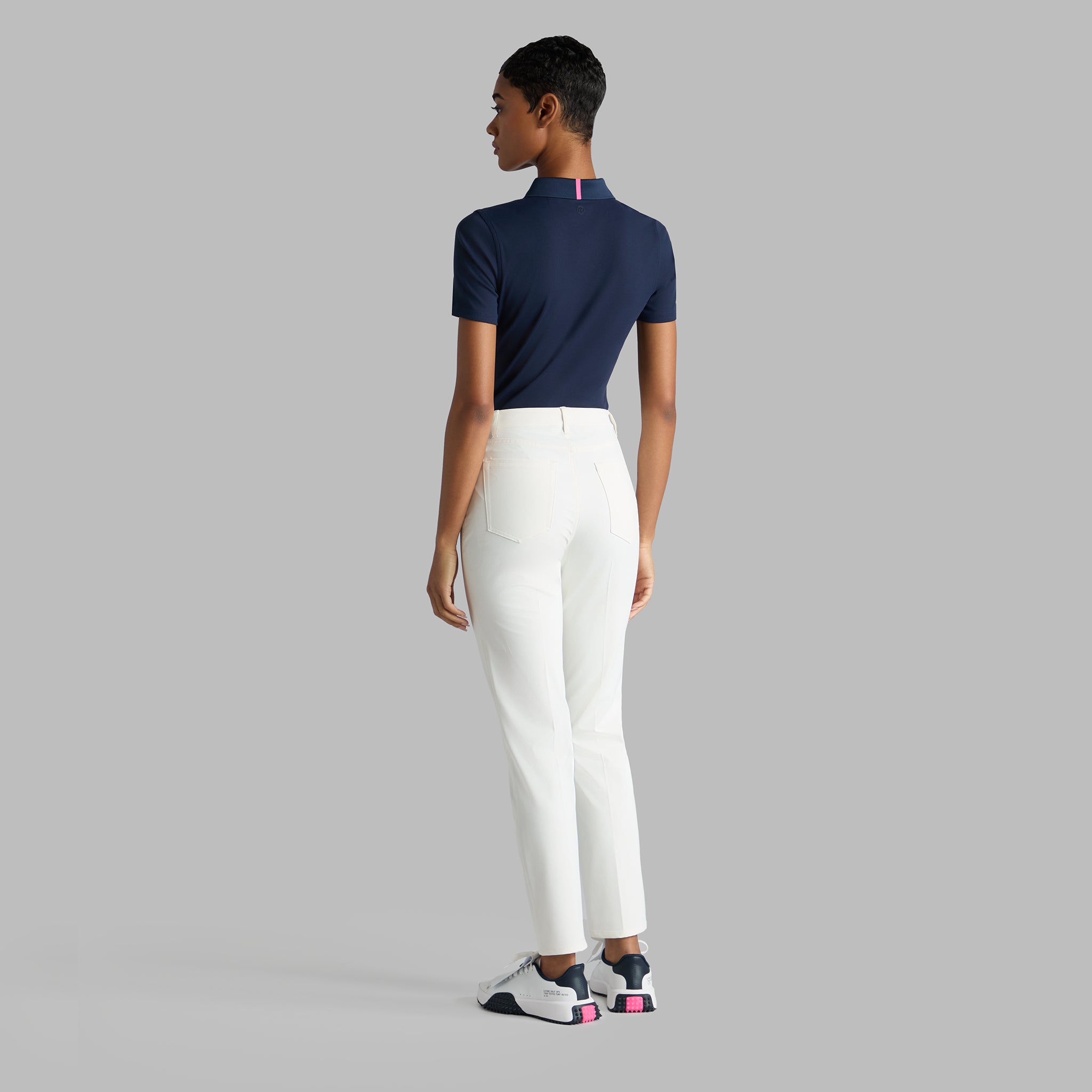 RIBBED TECH NYLON POLO TWILIGHT