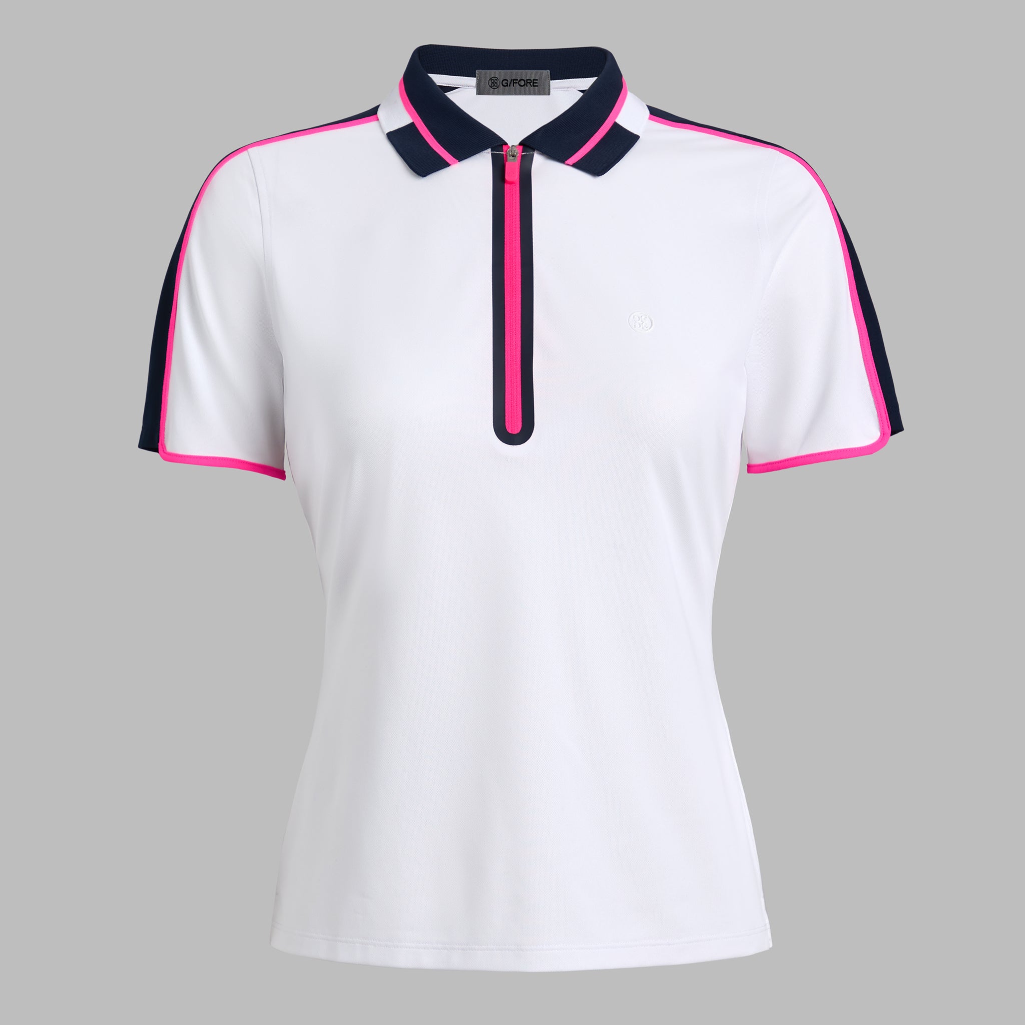 CONTRAST PANEL TECH PIQUÉ POLO SNOW