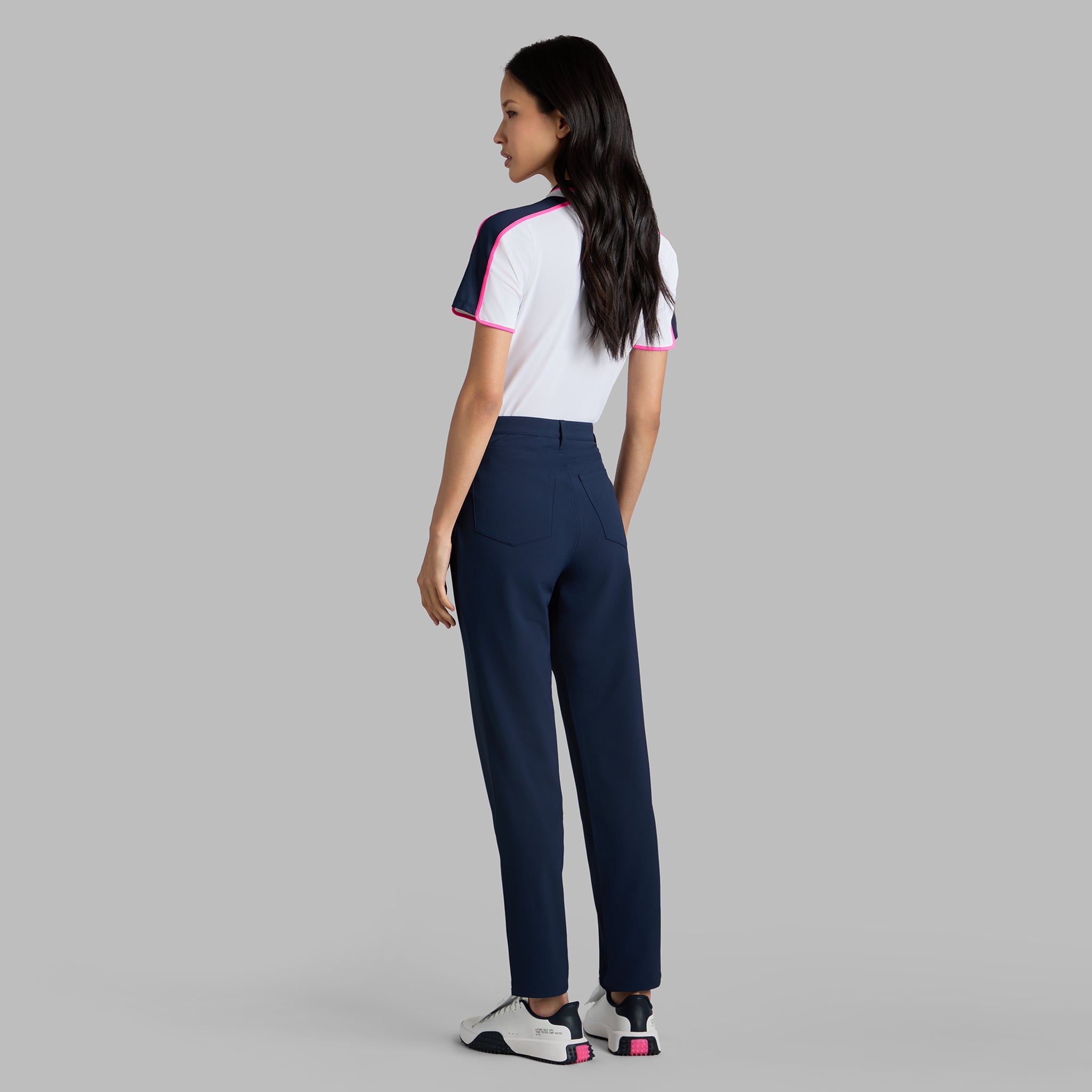 CONTRAST PANEL TECH PIQUÉ POLO SNOW