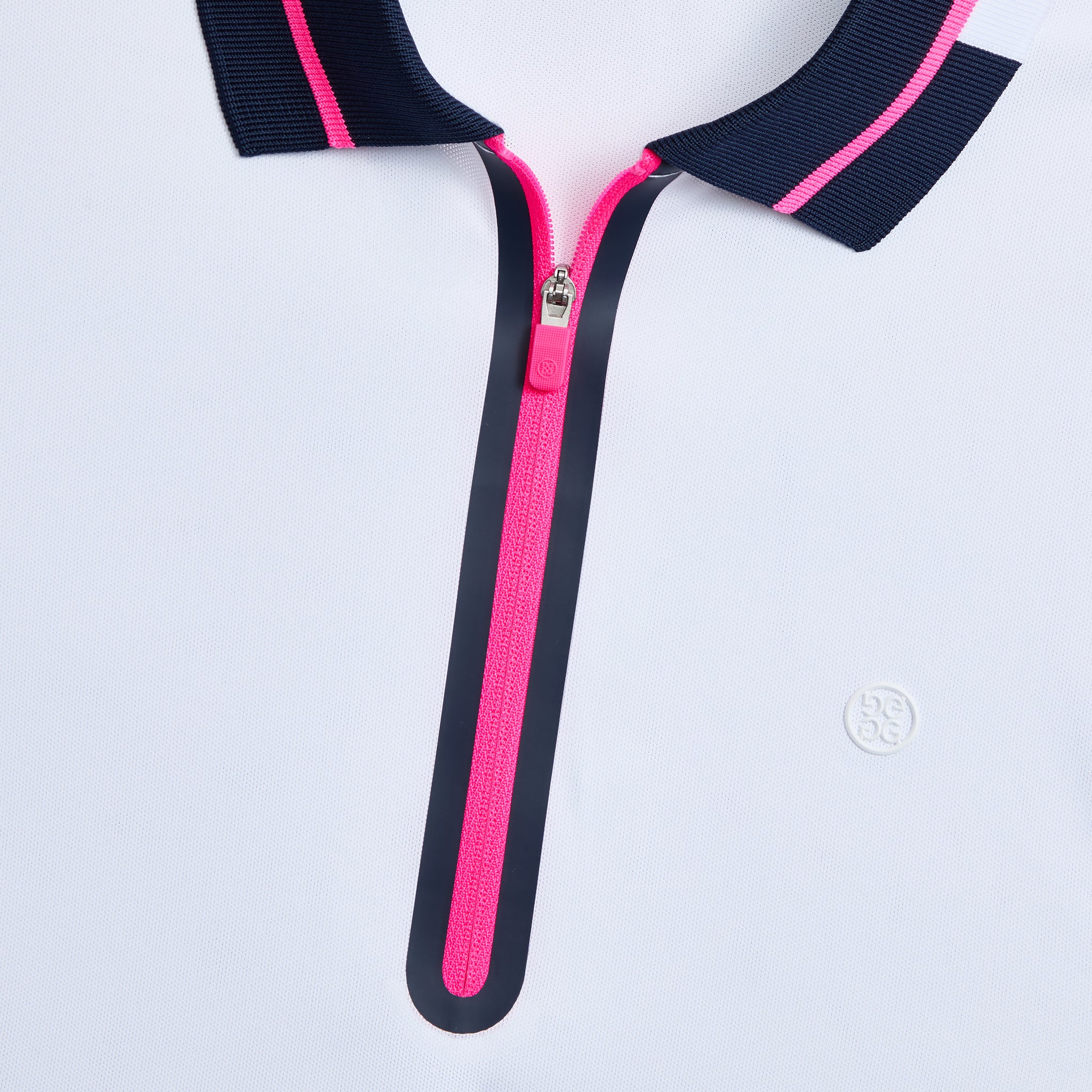 CONTRAST PANEL TECH PIQUÉ POLO SNOW