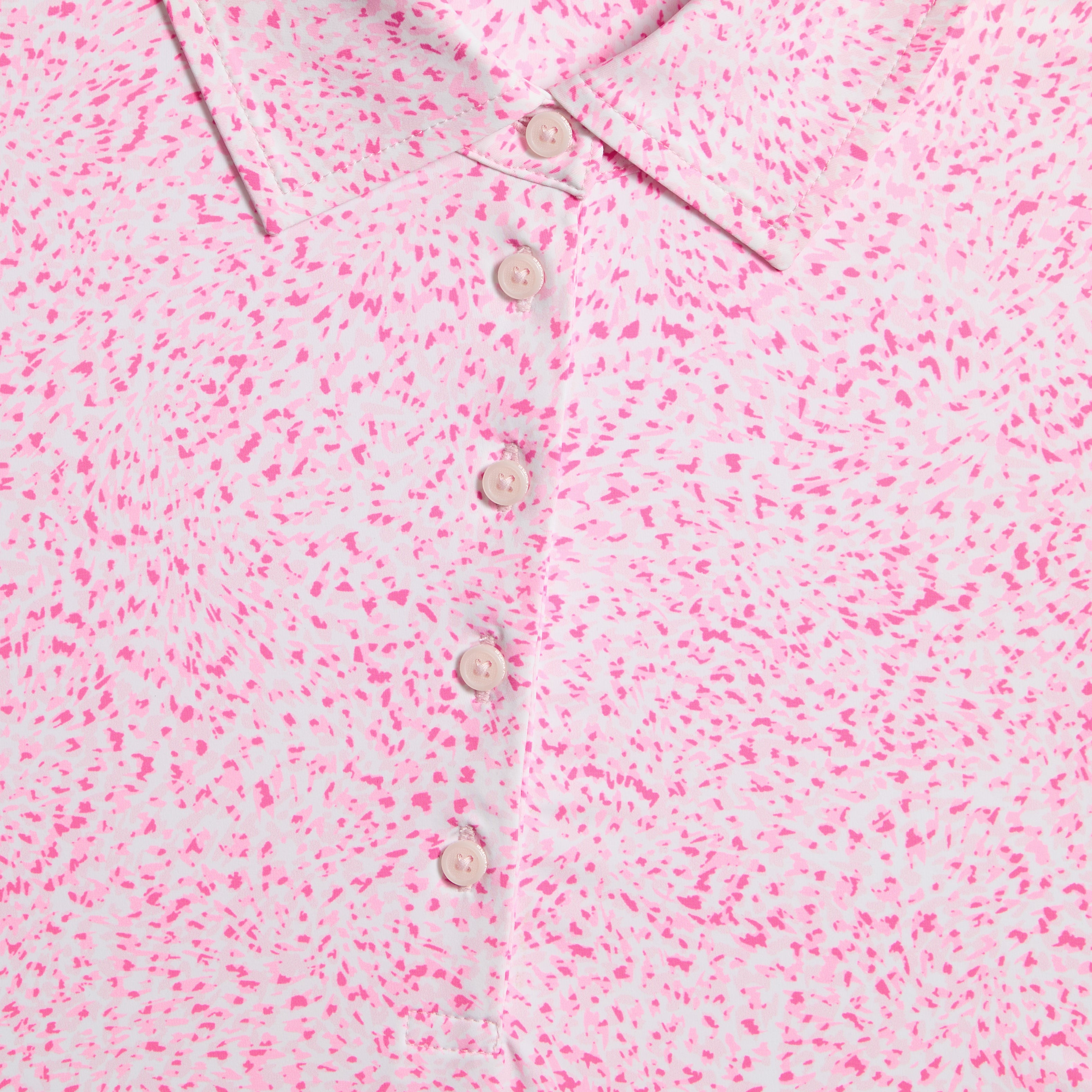 FIREWORKS SILKY TECH NYLON SLEEVELESS POLO BLUSH