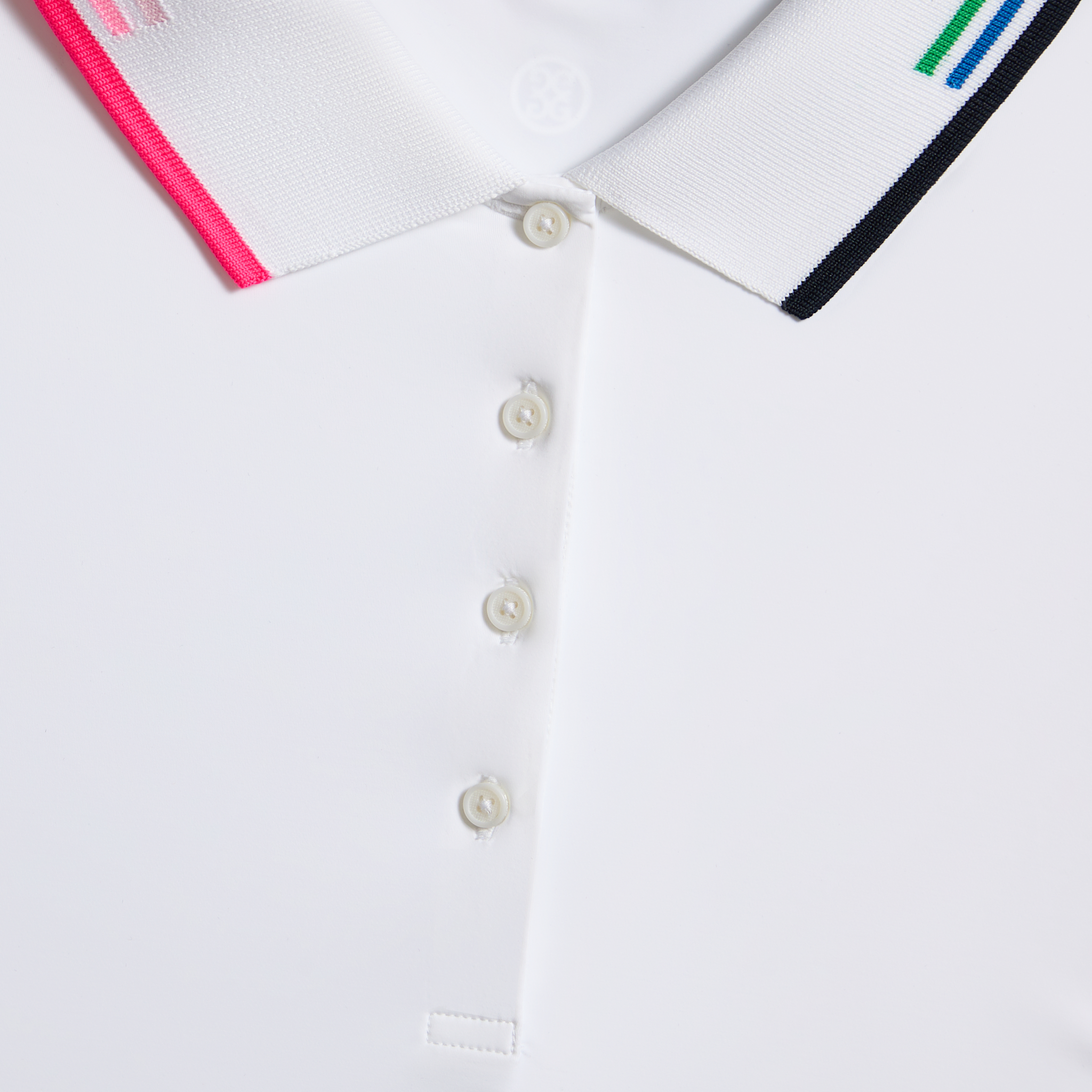 SILKY TECH NYLON LONG SLEEVE POLO SNOW