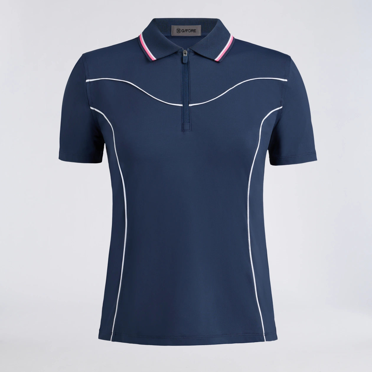 STRETCH NYLON INTERLOCK CONTOUR 1/4 ZIP POLO TWILIGHT