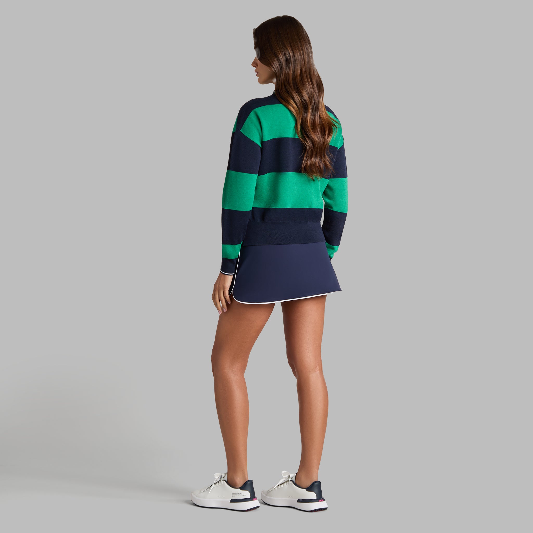 RUGBY MERINO WOOL SWEATER POLO DARK CLOVER