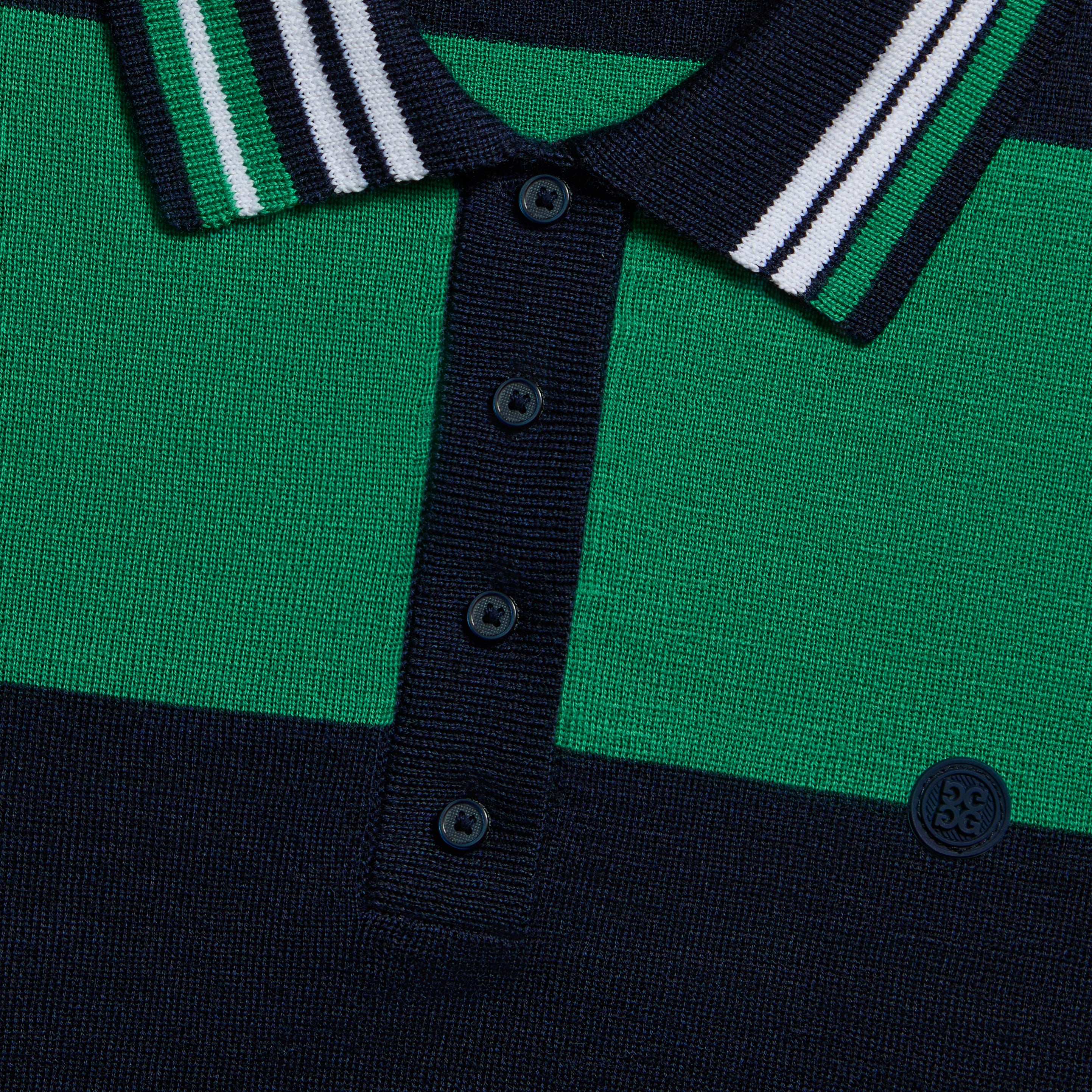 RUGBY MERINO WOOL SWEATER POLO DARK CLOVER