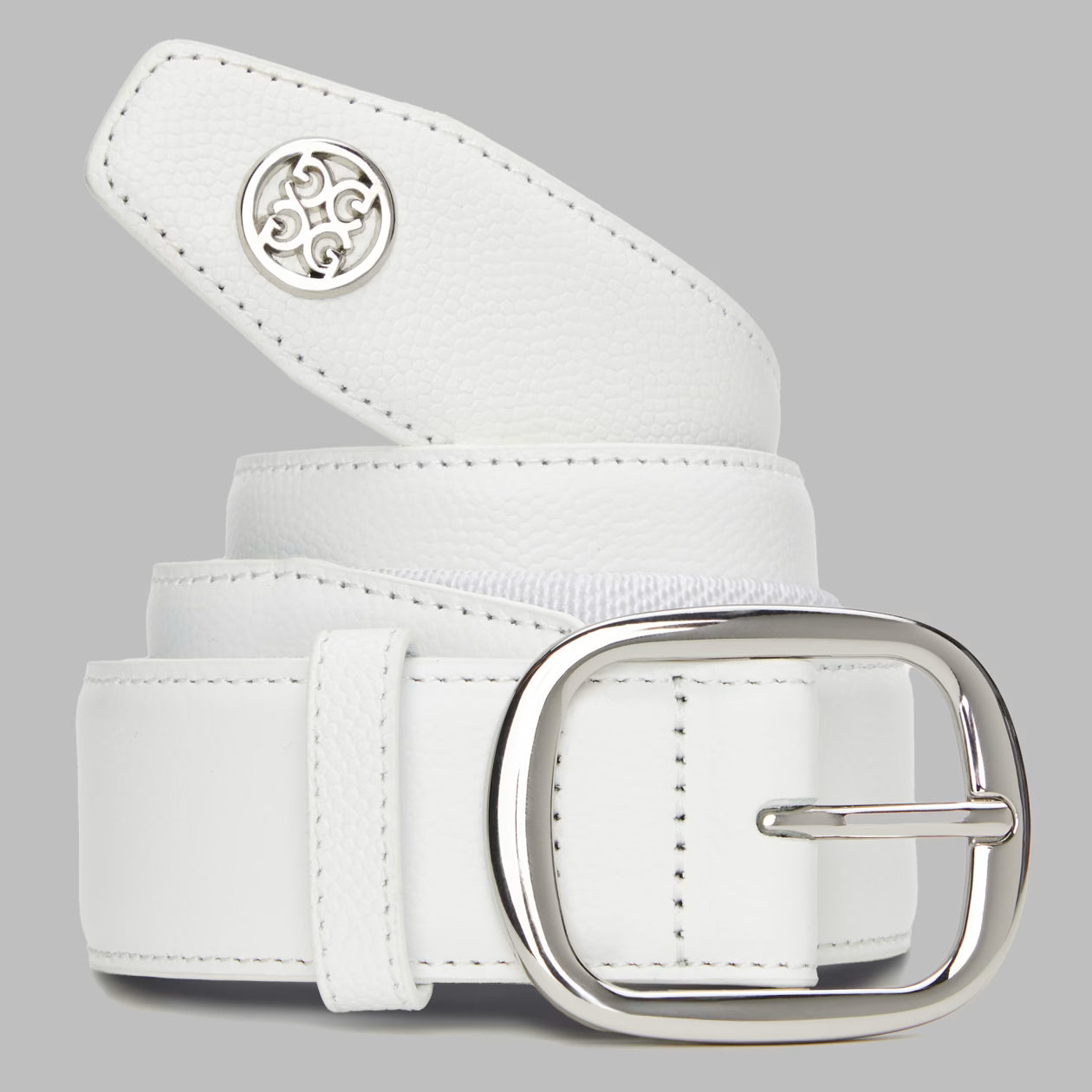 Circle G'S Leather Stretch Belt Snow