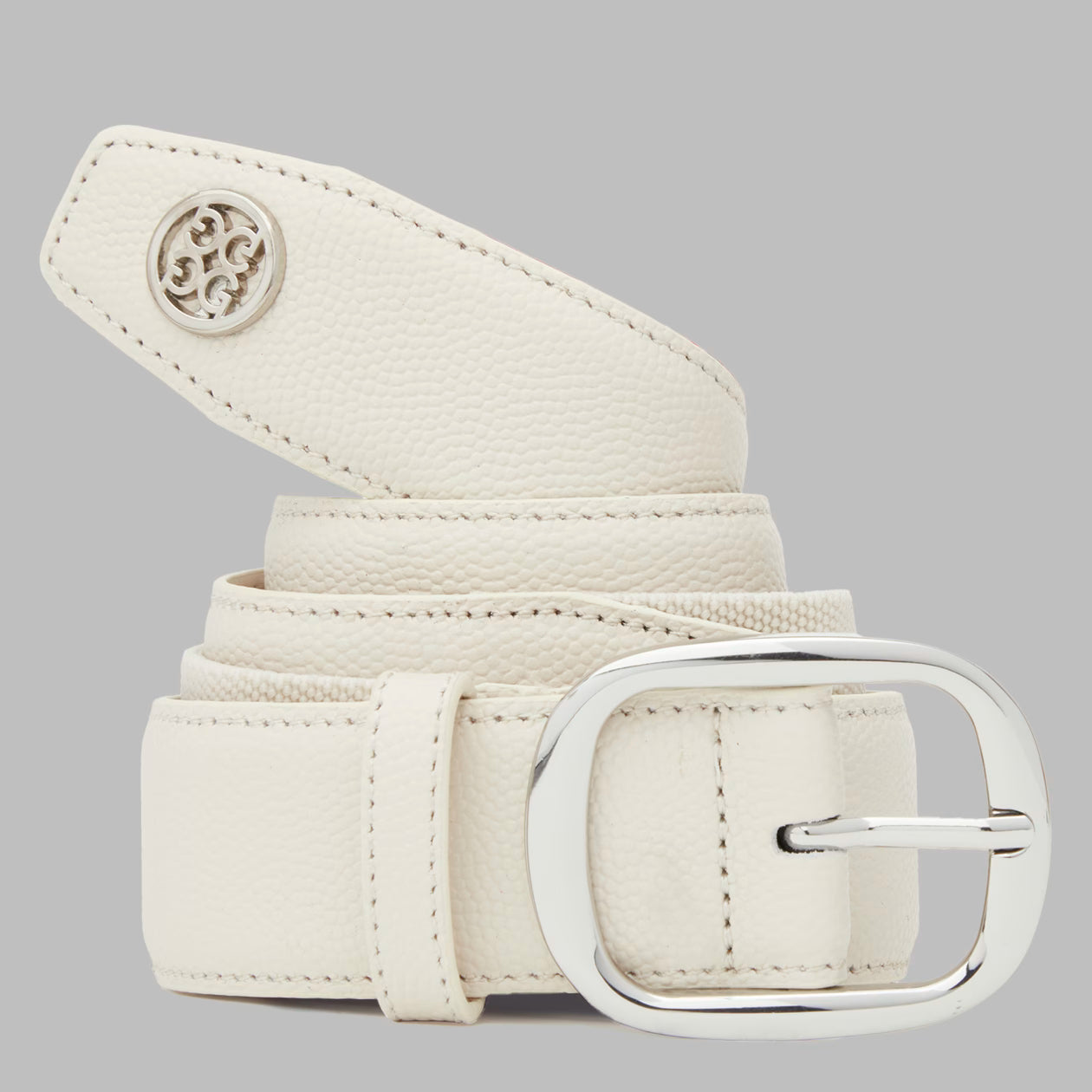 Circle G'S Leather Stretch Belt Stone