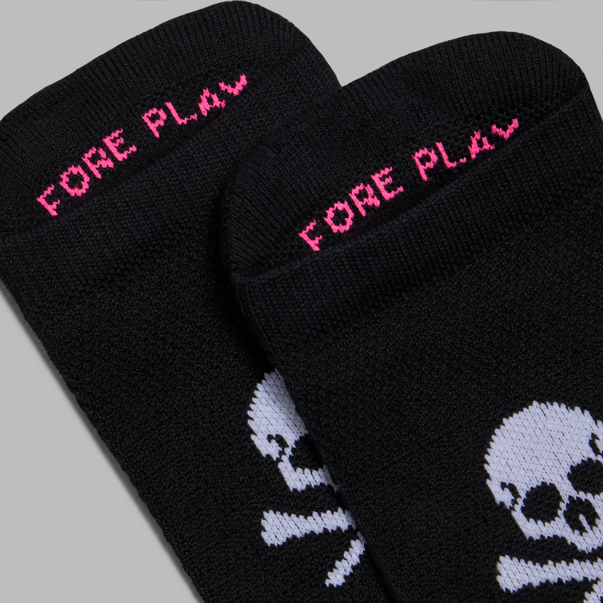 MEN'S SKULL & TEES FORE PLAY ANKLE SOCK ONYX/SNOW