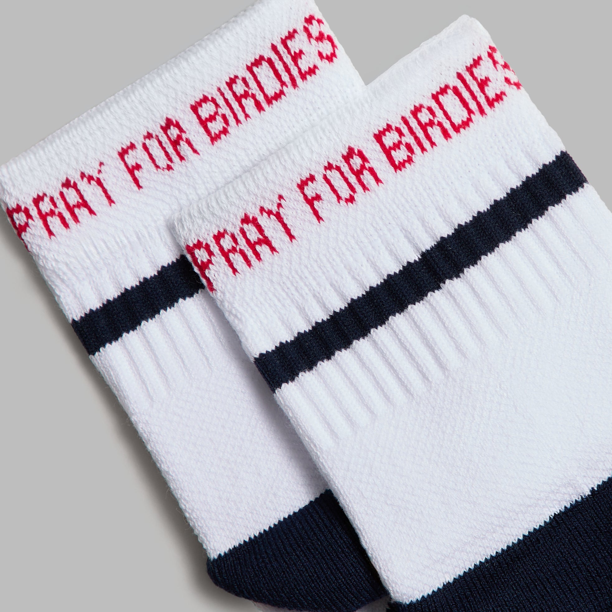 MEN'S PRAY FOR BIRDIES 1/4 SOCK SNOW/TWILIGHT