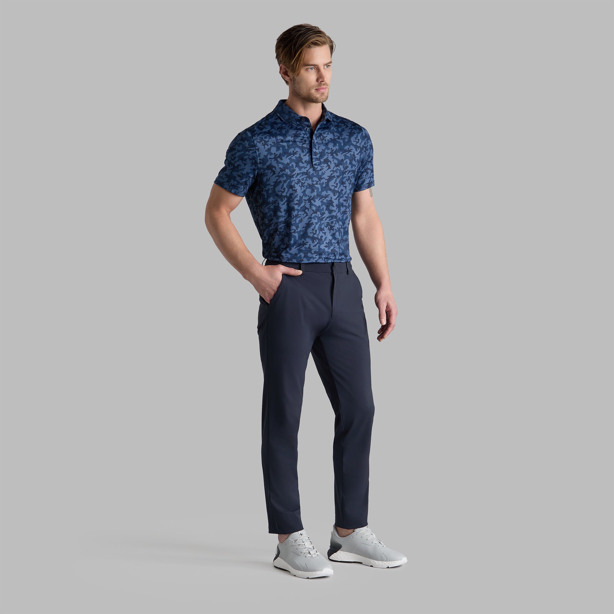 TECH TOUR 4-WAY STRETCH TAPERED LEG TROUSER TWILIGHT