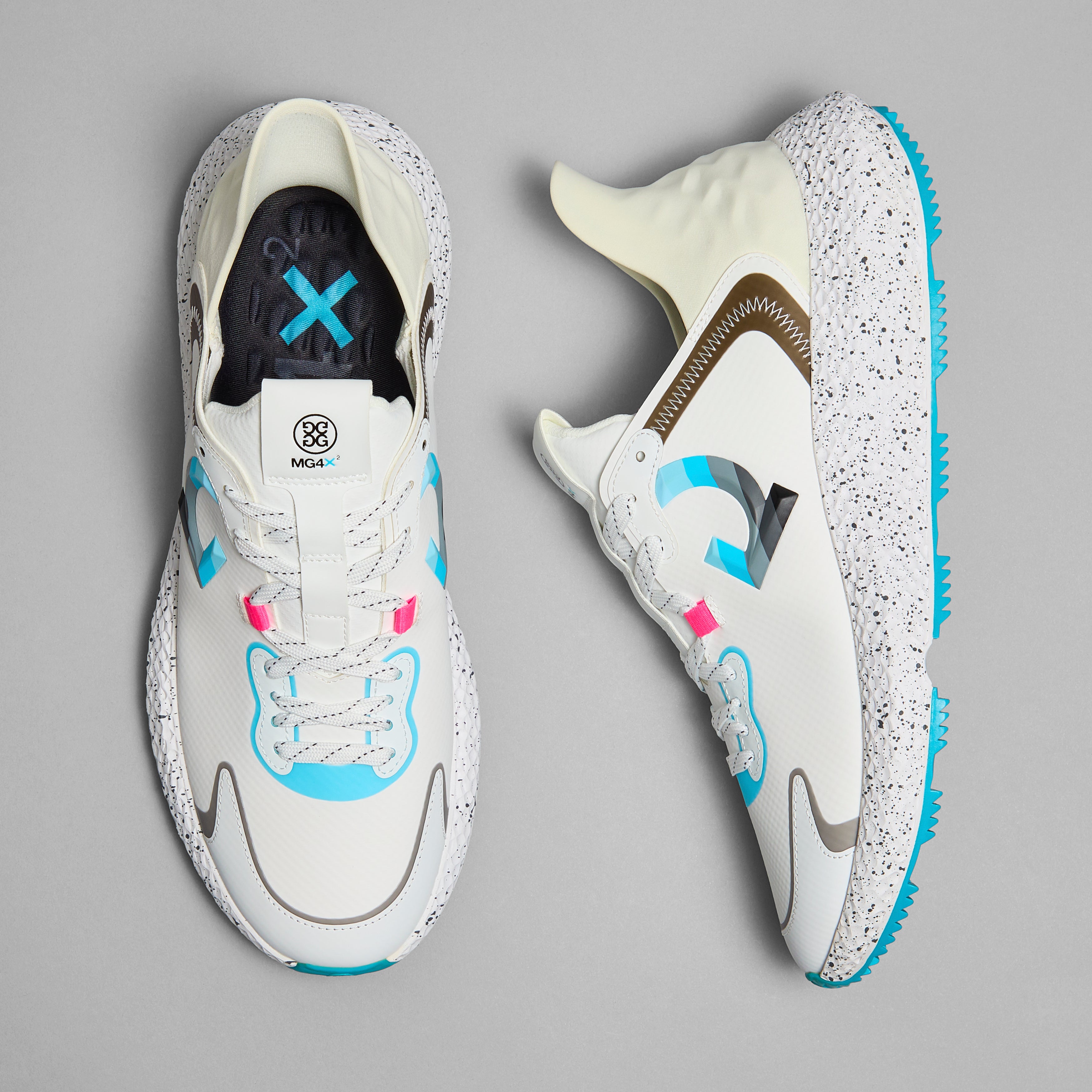 MG4X2 GOLF SHOE SNOW/MOSAIC