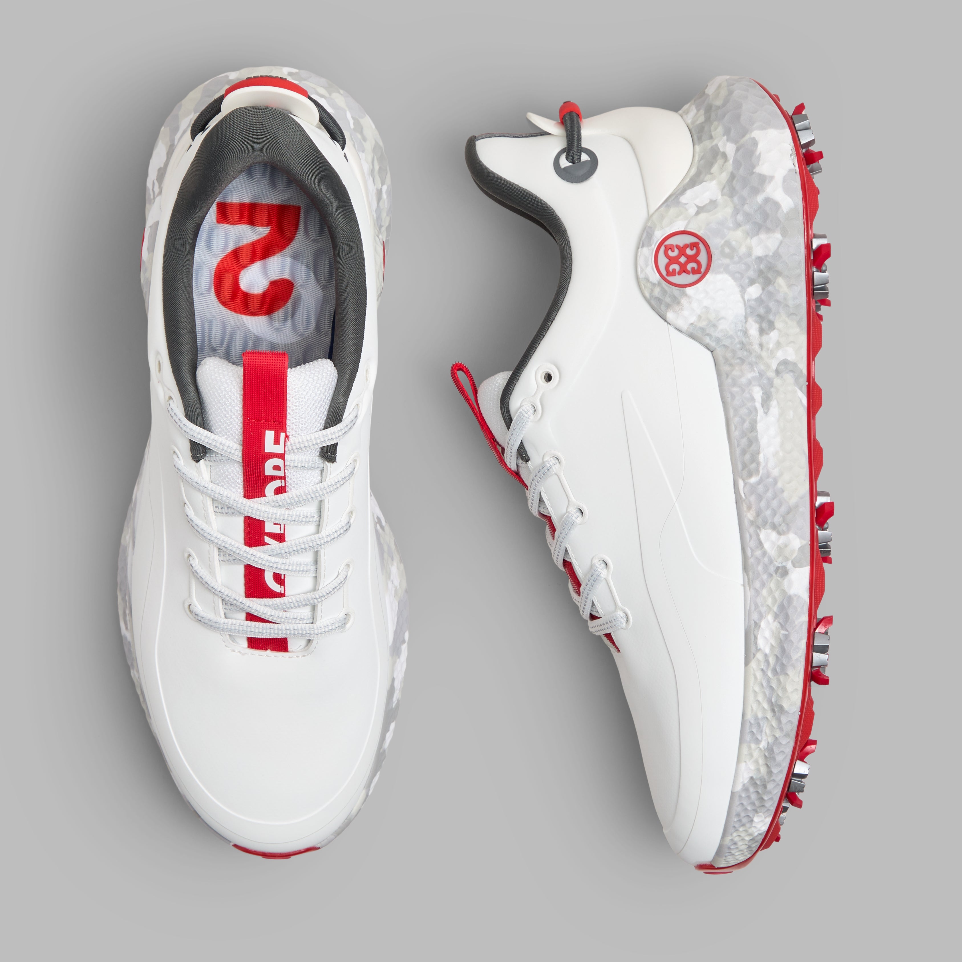 MEN'S MG4+ O2 G/LOCK CAMO MID SOLE GOLF SHOE SNOW/CHARCOAL