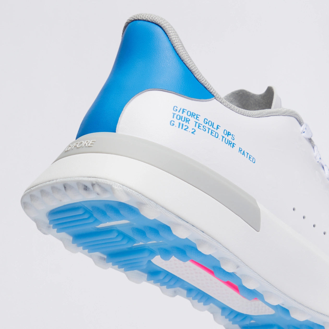 MEN'S G.112 EMBOSSED SKULL & TEES GOLF SHOE SNOW/CERULEAN