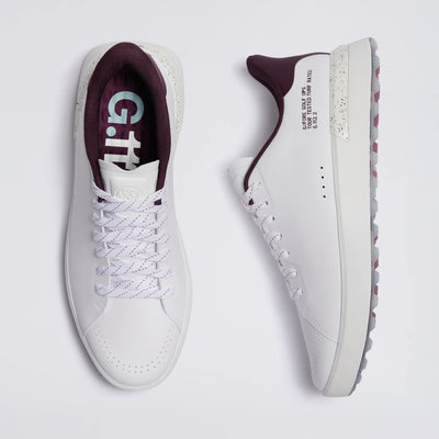 Men's G.112 Golf Shoe Snow/Dark Plum