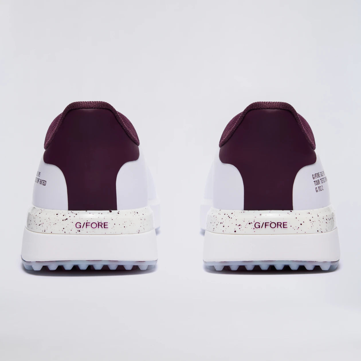 MEN'S G.112 GOLF SHOE SNOW/DARK PLUM