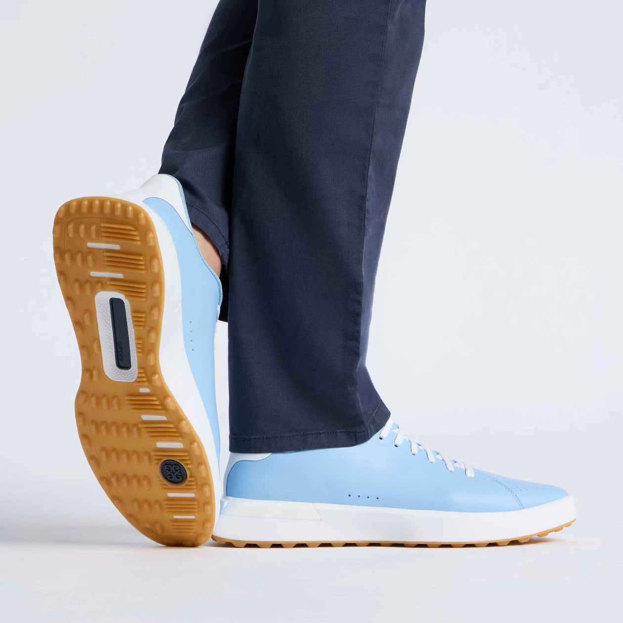 MEN'S G.112 PERFORATED GOLF SHOE CERULEAN/SNOW