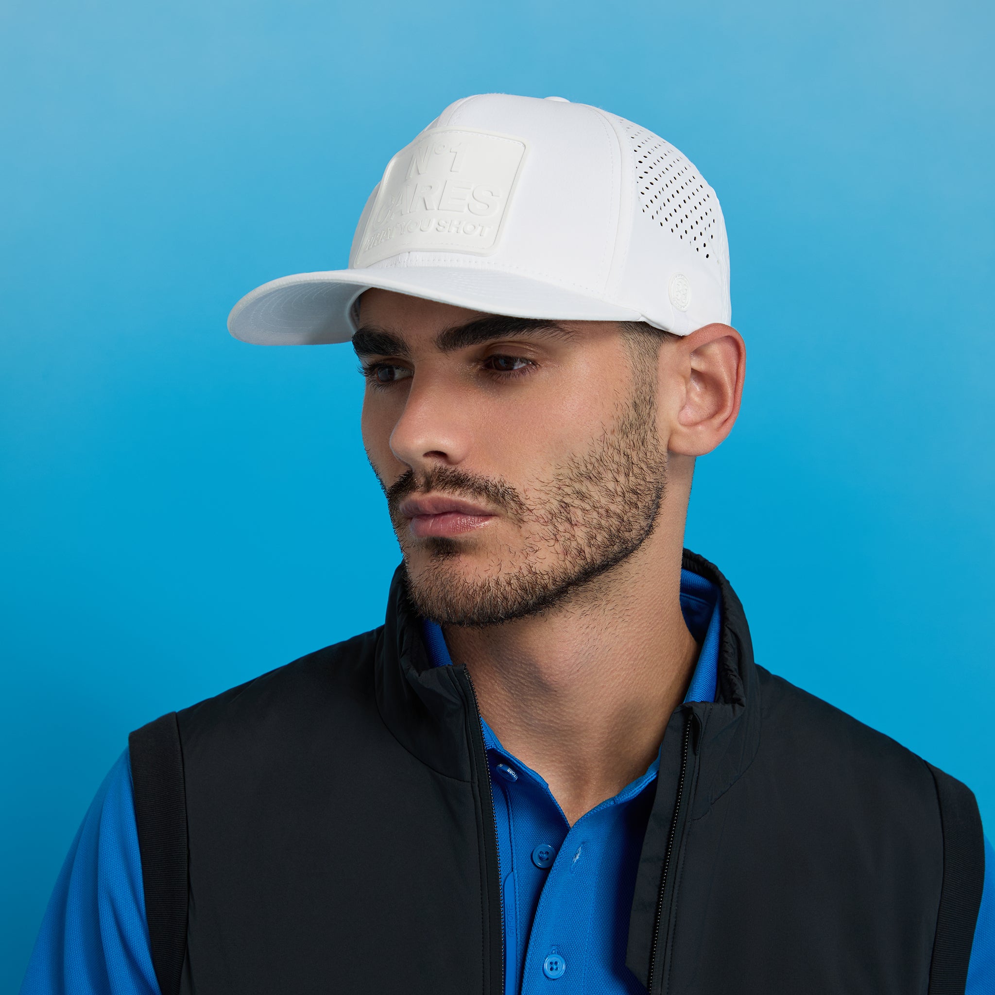 NO1 CARES PATCH PERFORATED DELTA HAT