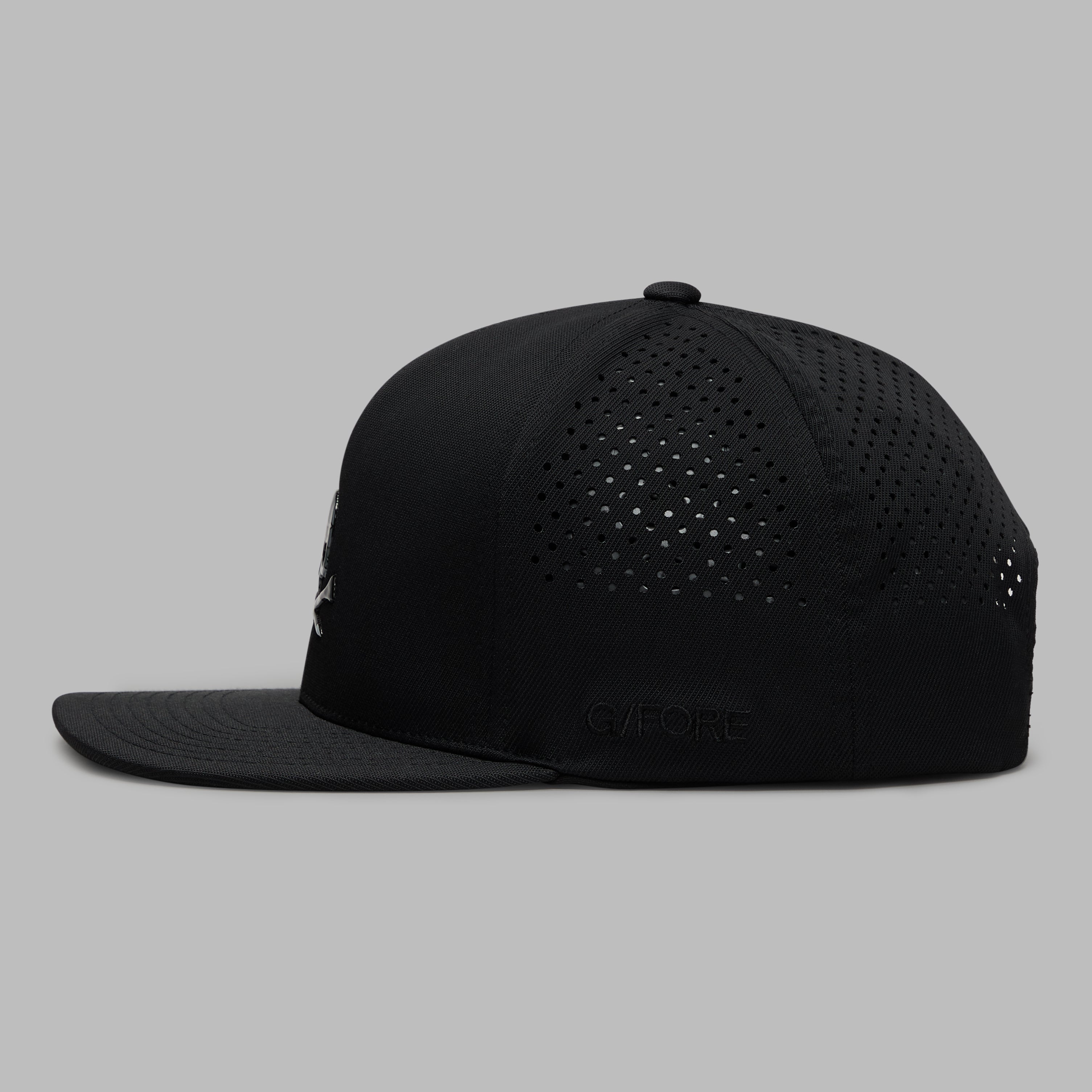SKULL & TEES PERFORATED HAT ONYX