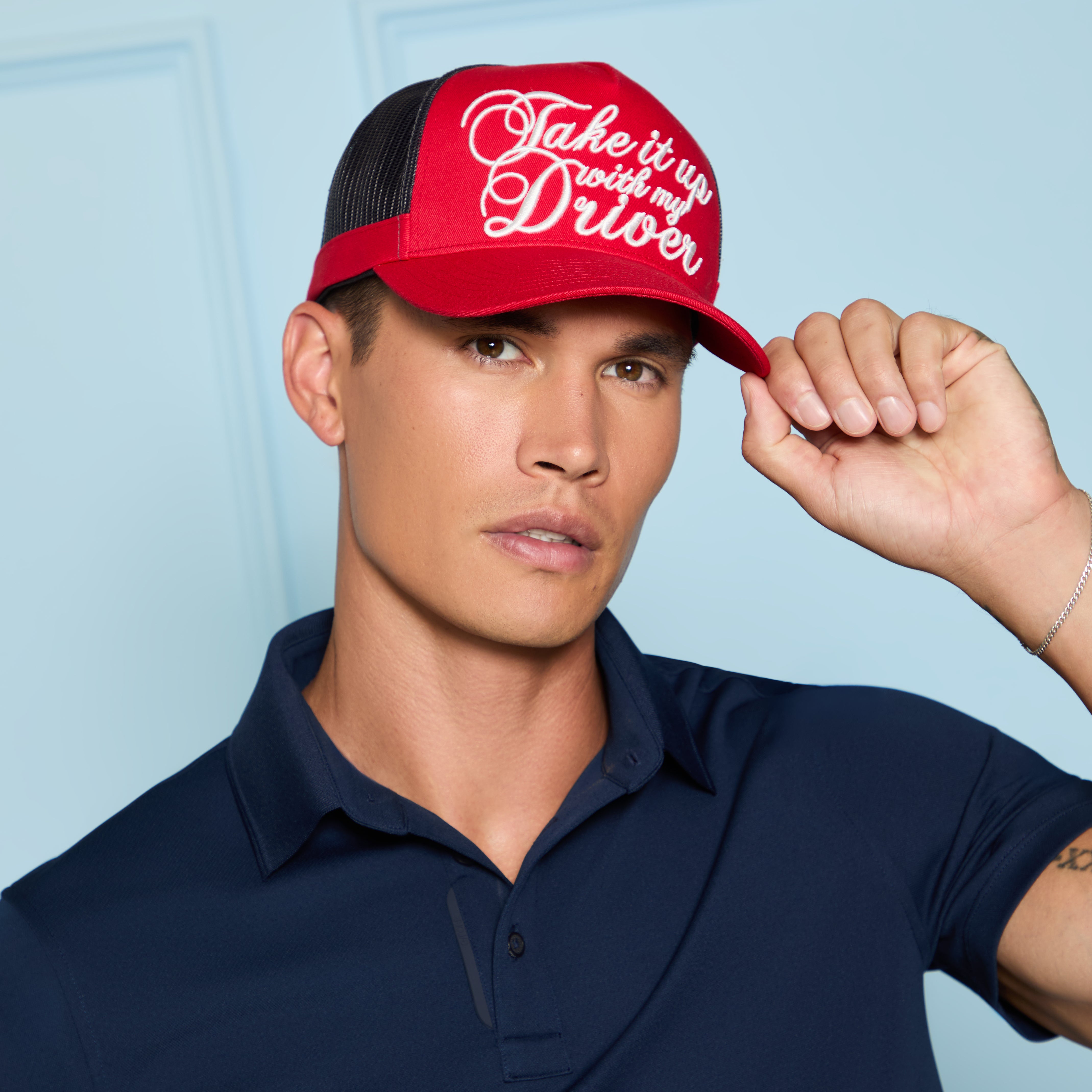 TAKE IT UP WITH MY DRIVER TRUCKER HAT LAVA