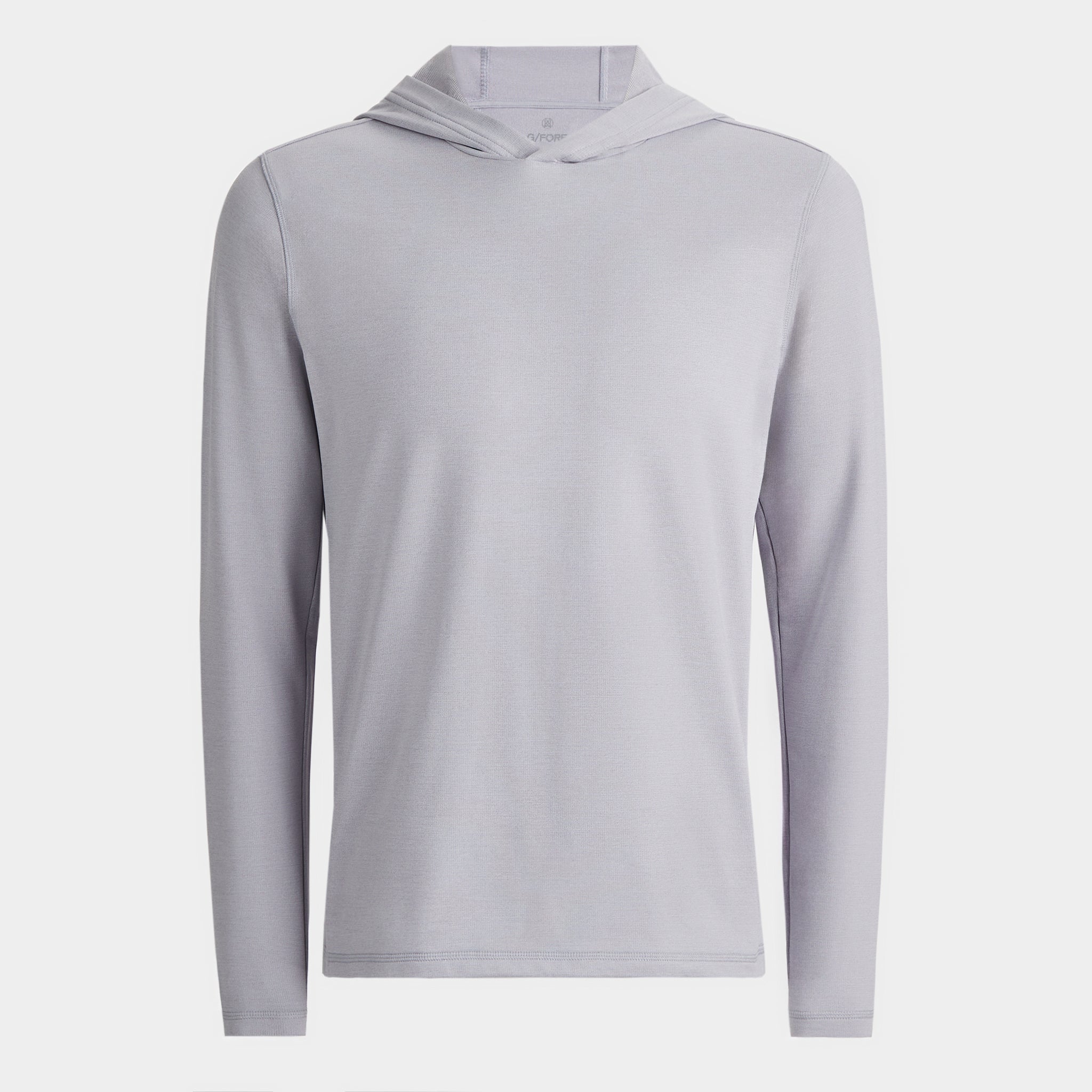 BRUSHED BACK TECH HOODIE LIGHT HEATHER GREY