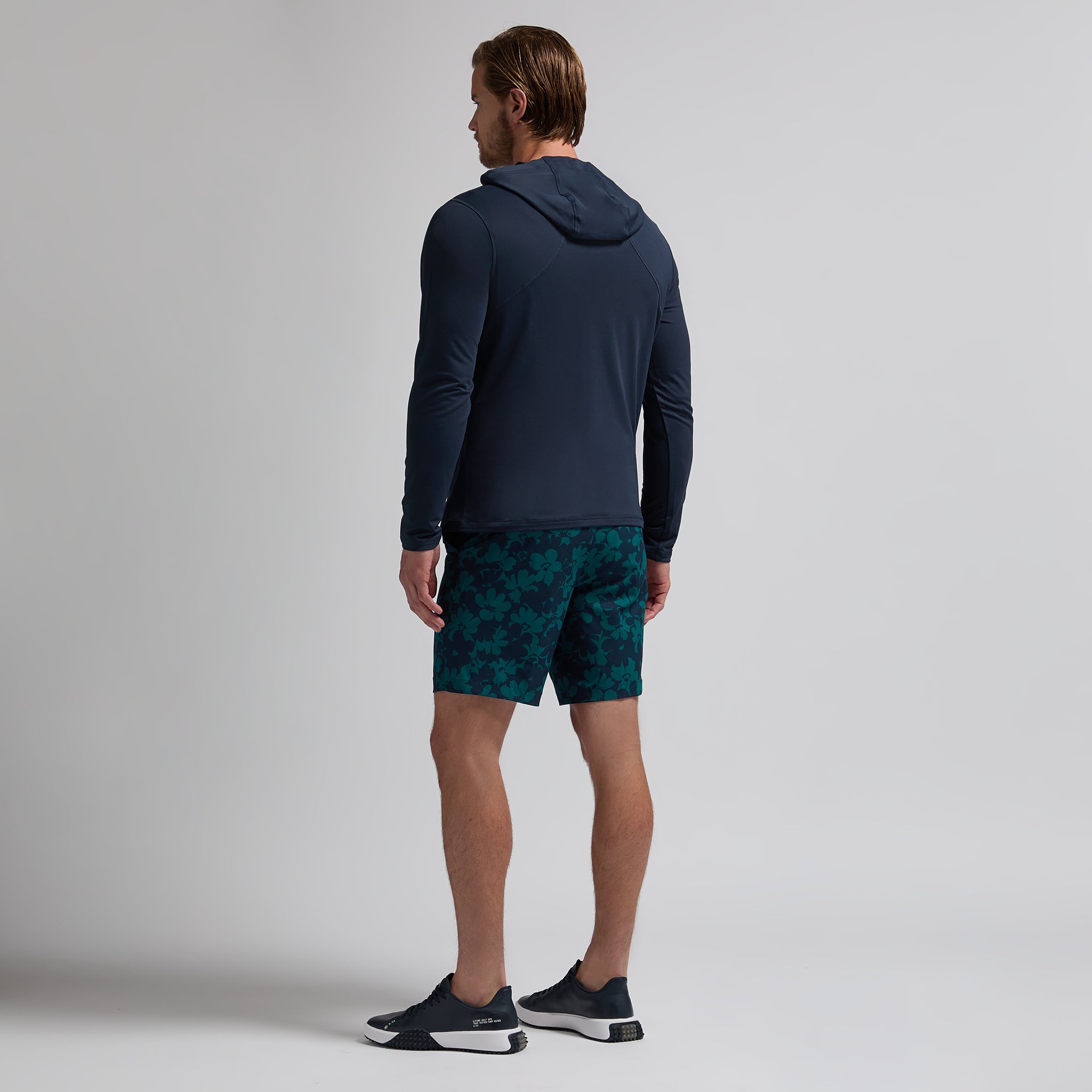 BRUSHED BACK TECH HOODIE LIGHT TWILIGHT