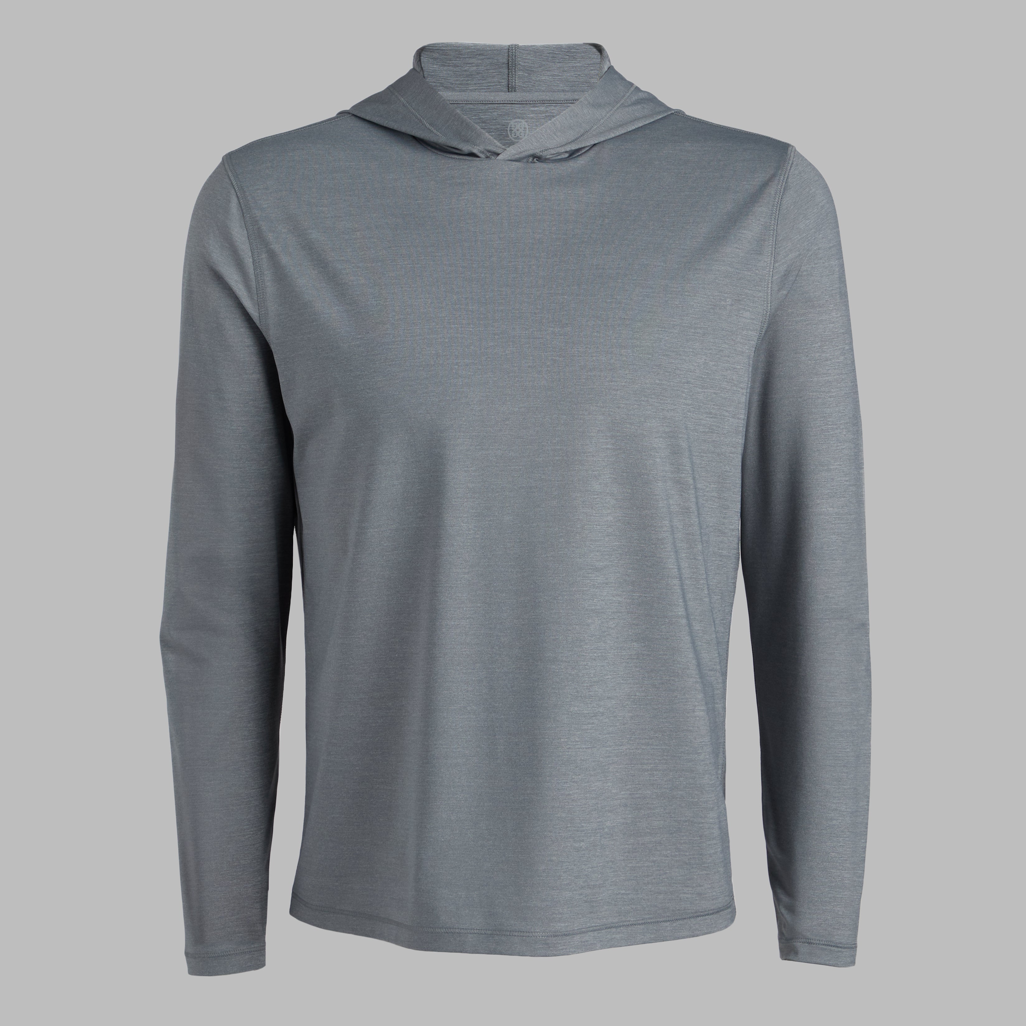 MÉLANGE ICE NYLON HOODIE CHARCOAL MELANGE