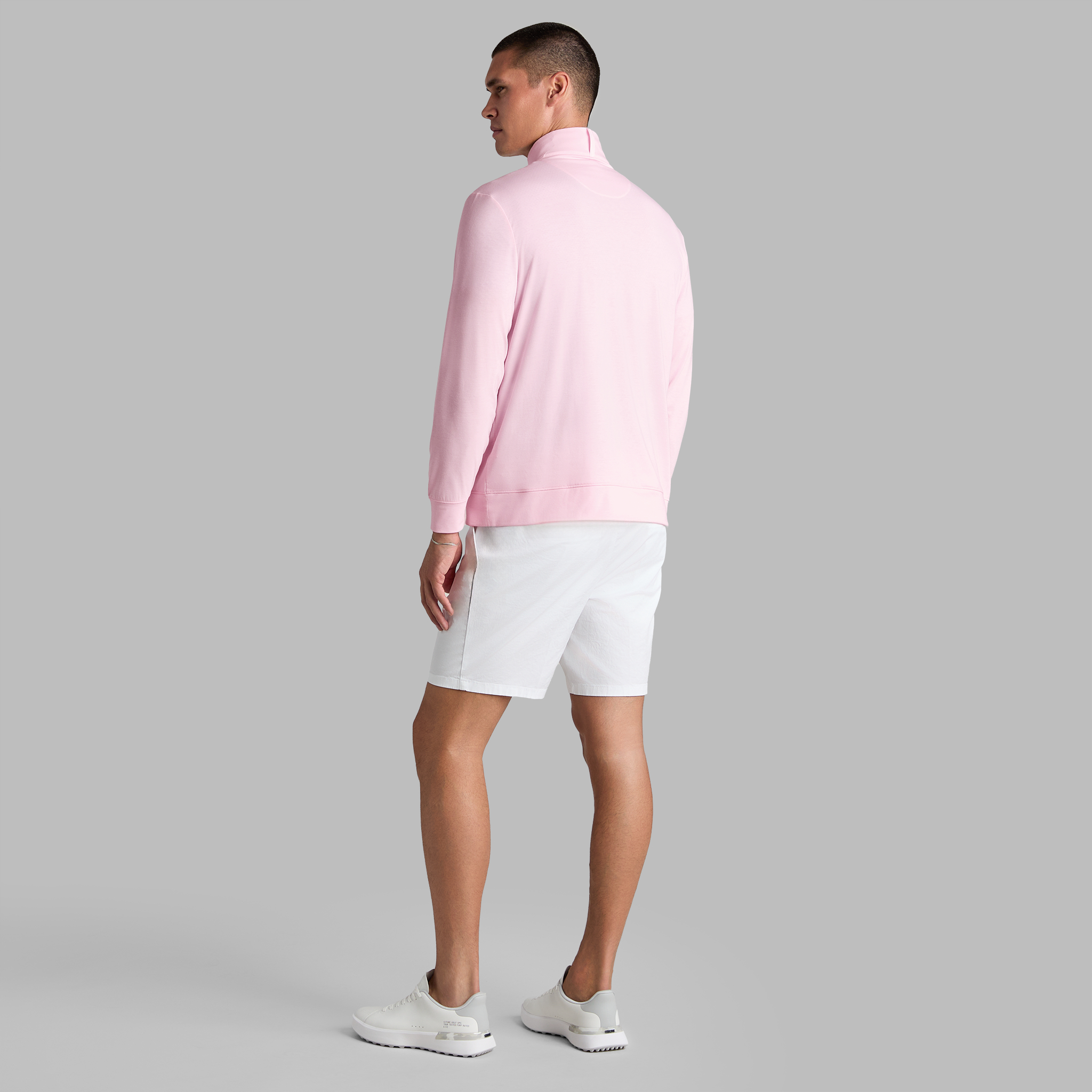 LUXE MID QUARTER ZIP BLUSH