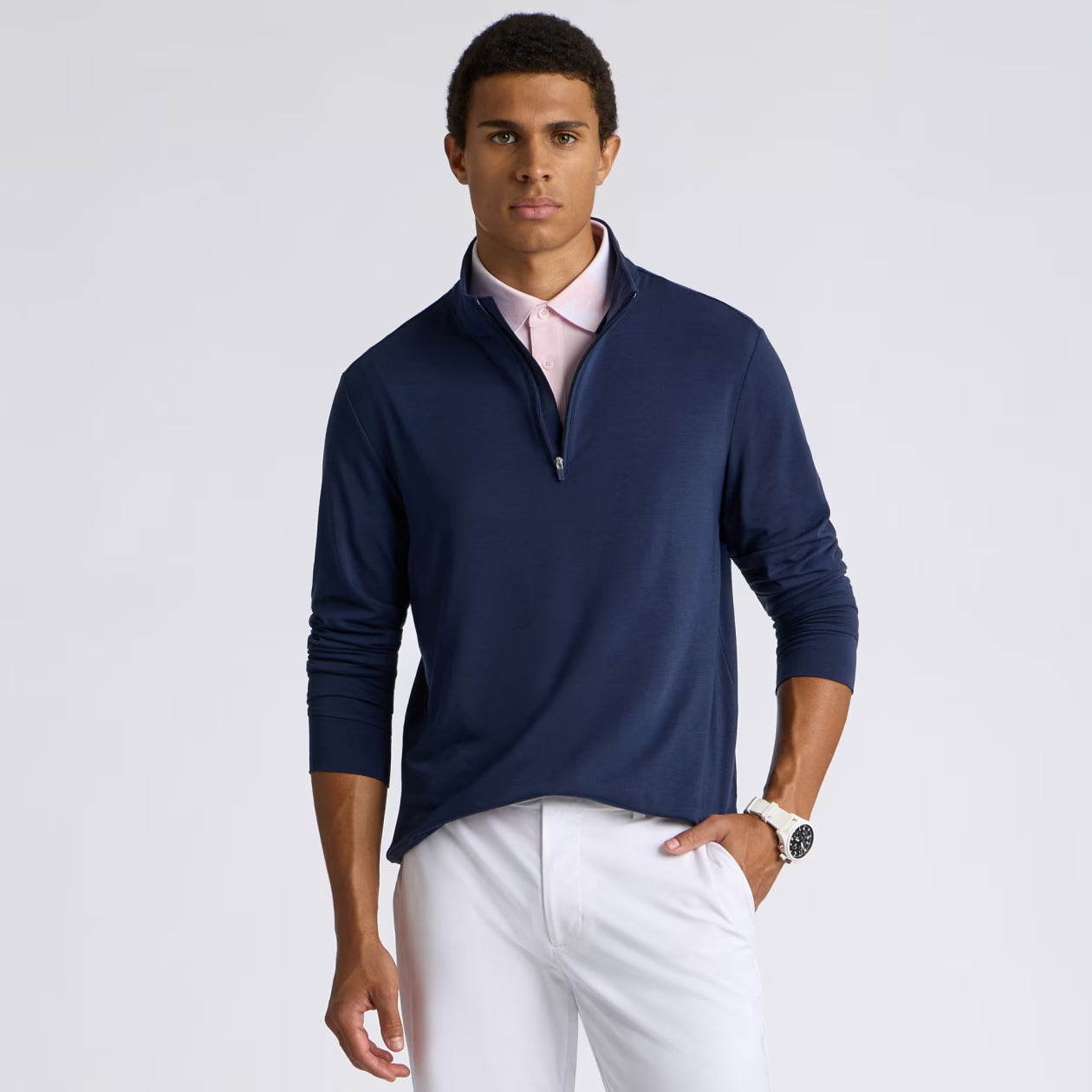 LUXE MID QUARTER ZIP TWILIGHT
