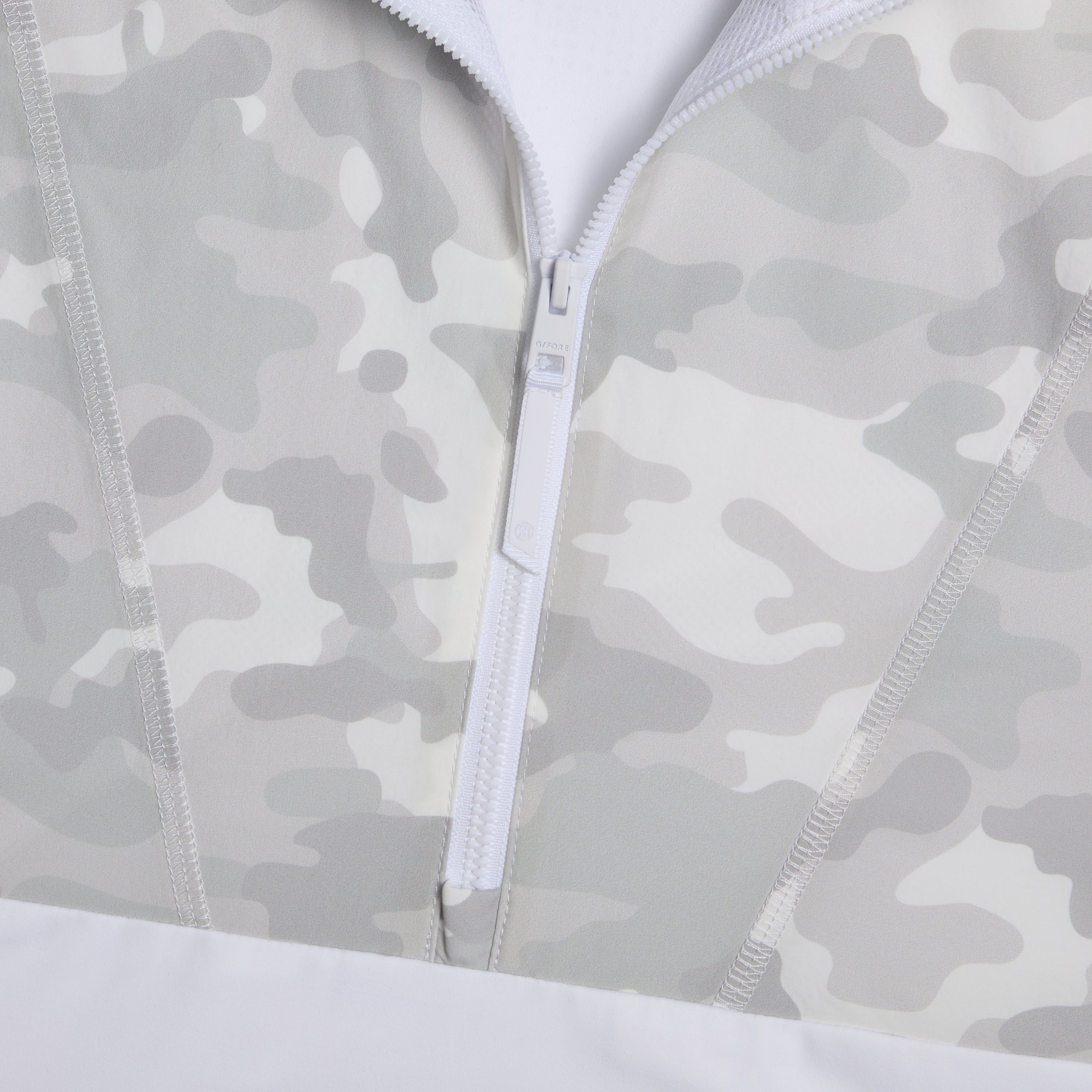 HYBRID 1/4 ZIP HOODED PULLOVER SNOW CAMO