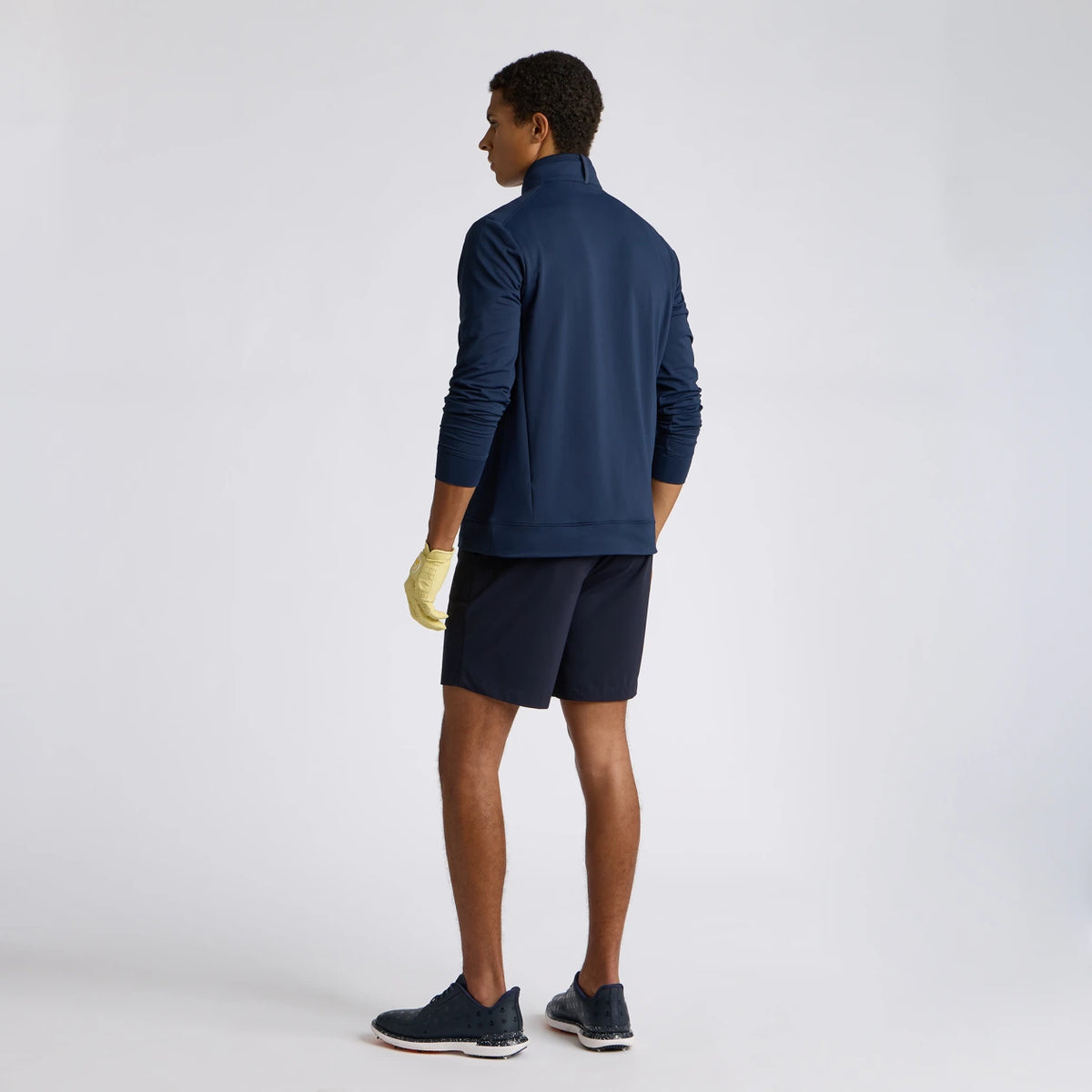 BRUSHED BACK TECH TERRY 1/4 ZIP PULLOVER TWILIGHT