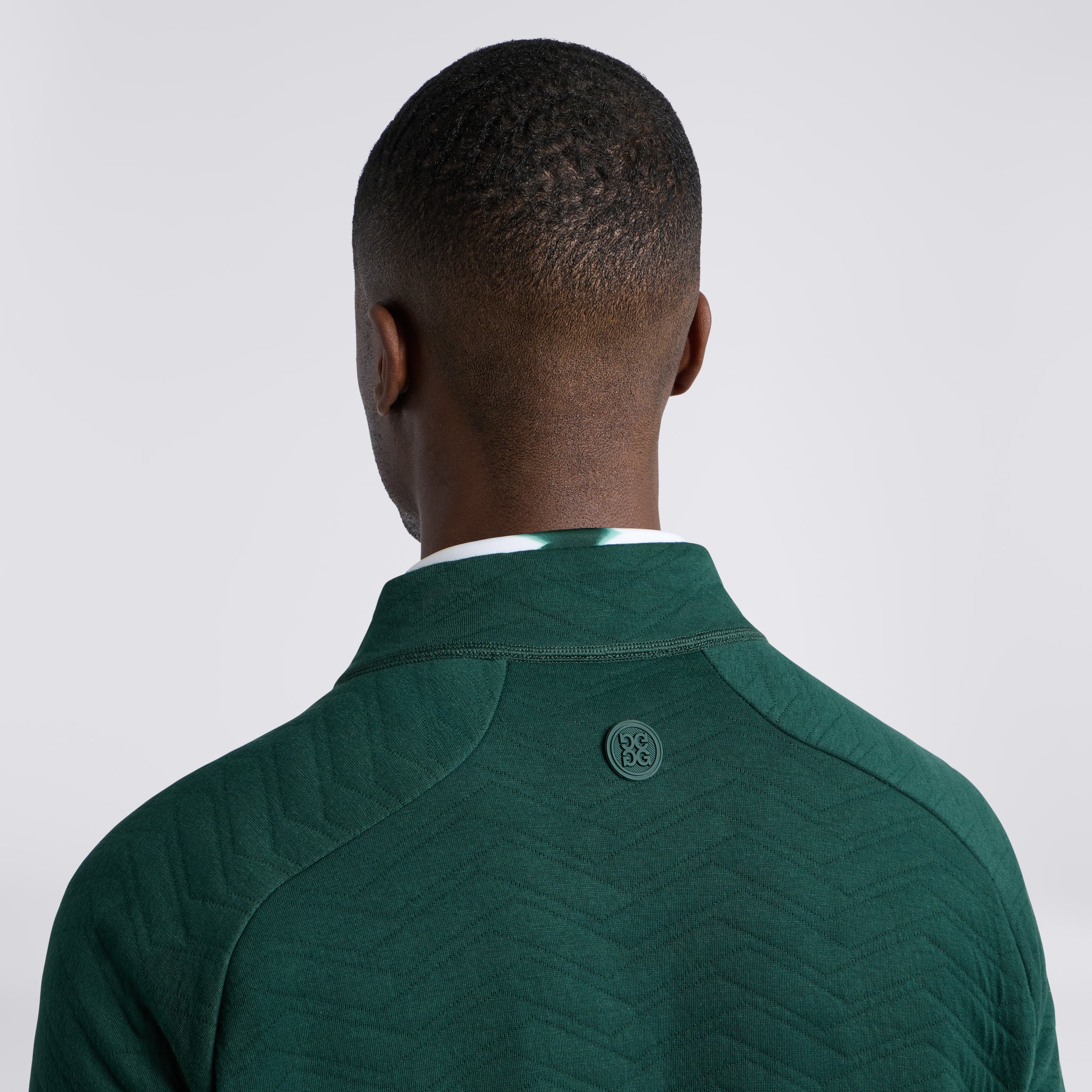 DUNES COTTON QUILTED 1/4 ZIP PULLOVER PINE